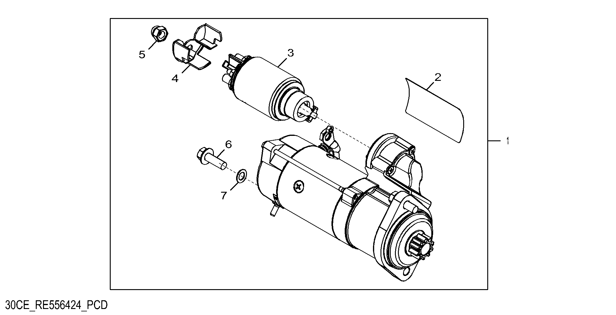 30CE Starter Motor (679732 - ), ( - 686879)