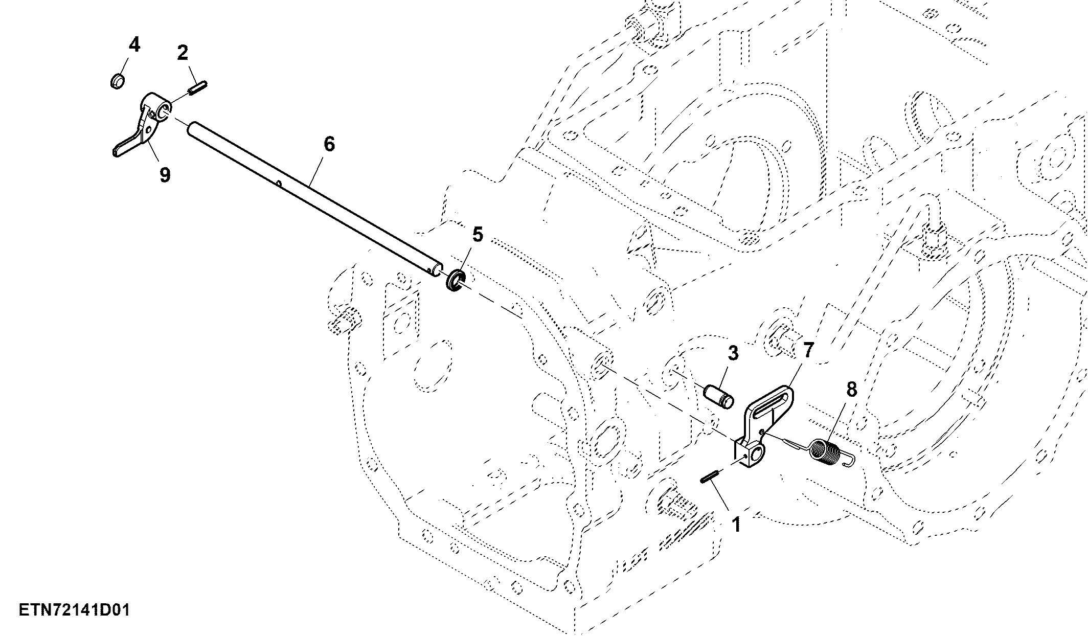 Clutch Interlock Components, Sync Shuttle Transmission