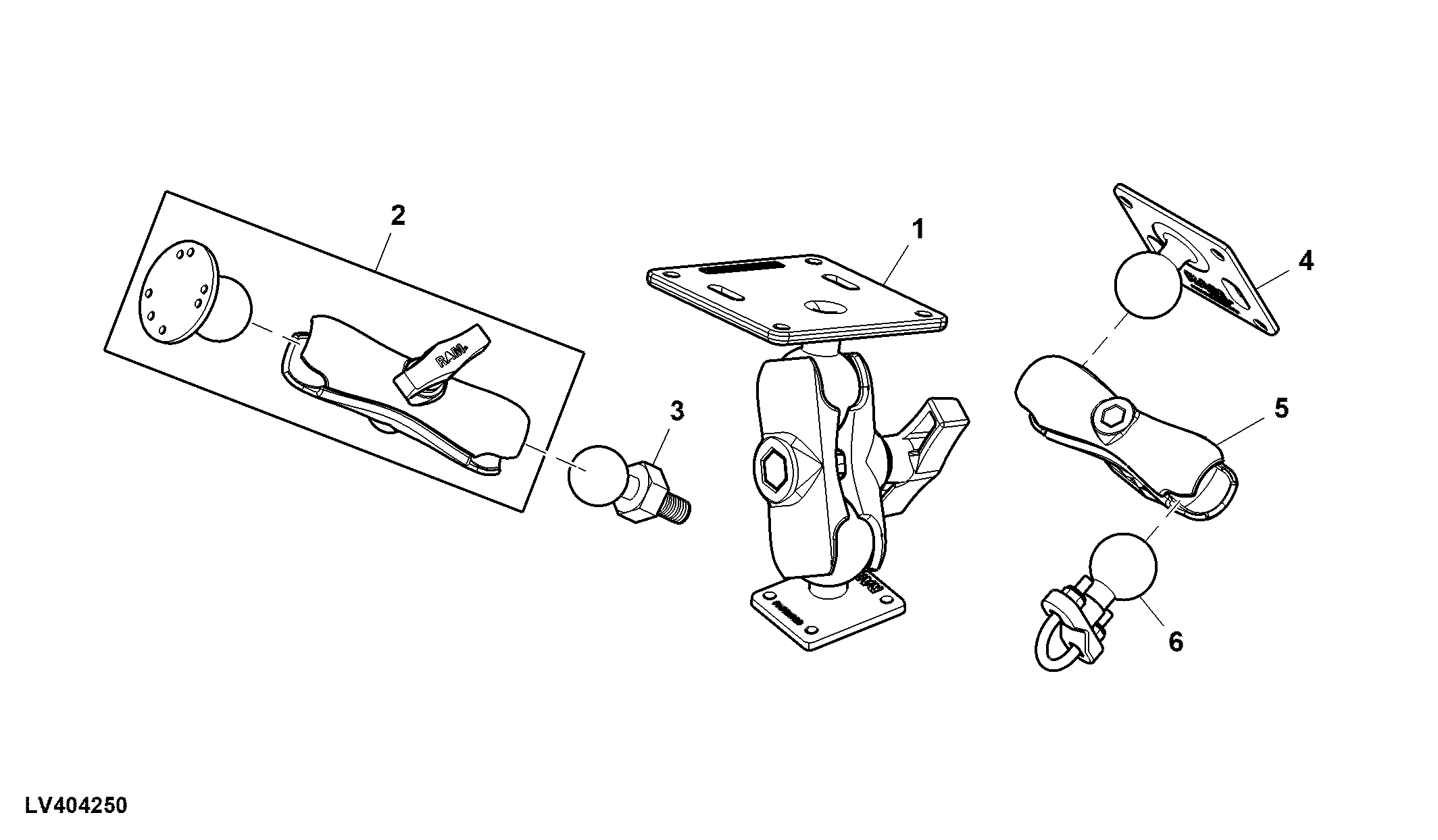 Tie-rod Assembly with Mounting Plates, Attachment