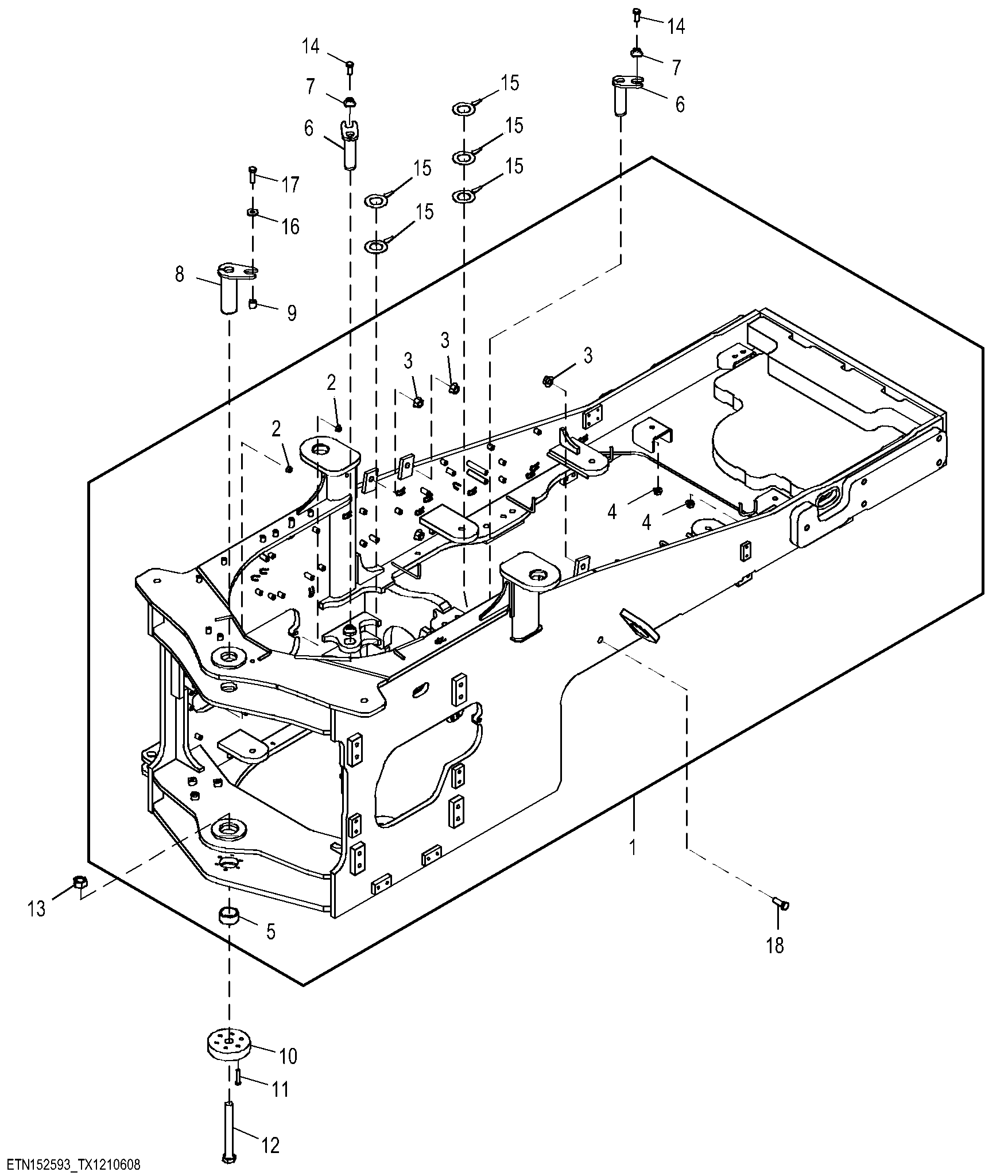 Engine Frame (Engine 6090HDW29-DZ101355) (675481 - )