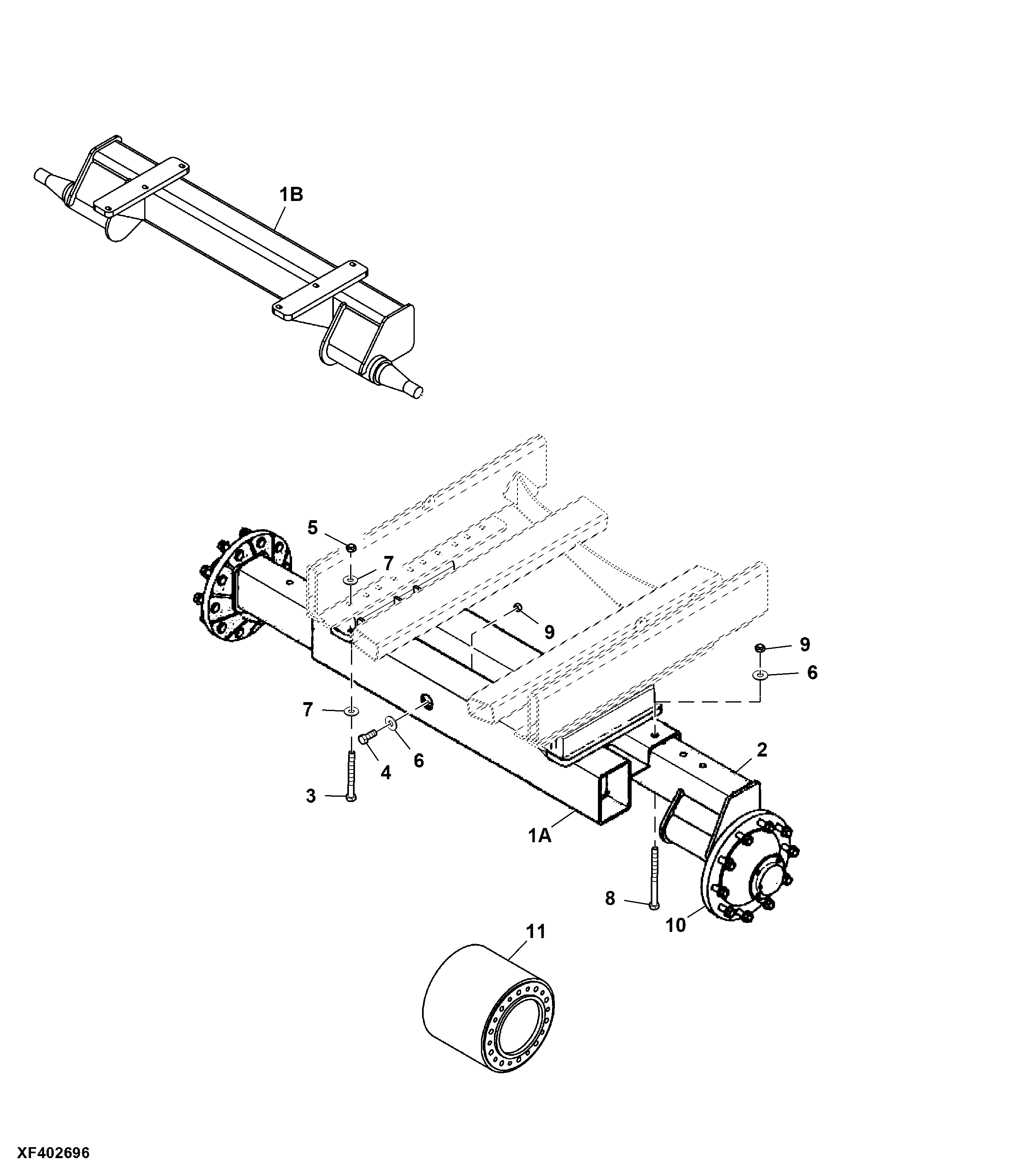 Axle Adjust, Dual, 62, 5/120", 80/120", 88/132"