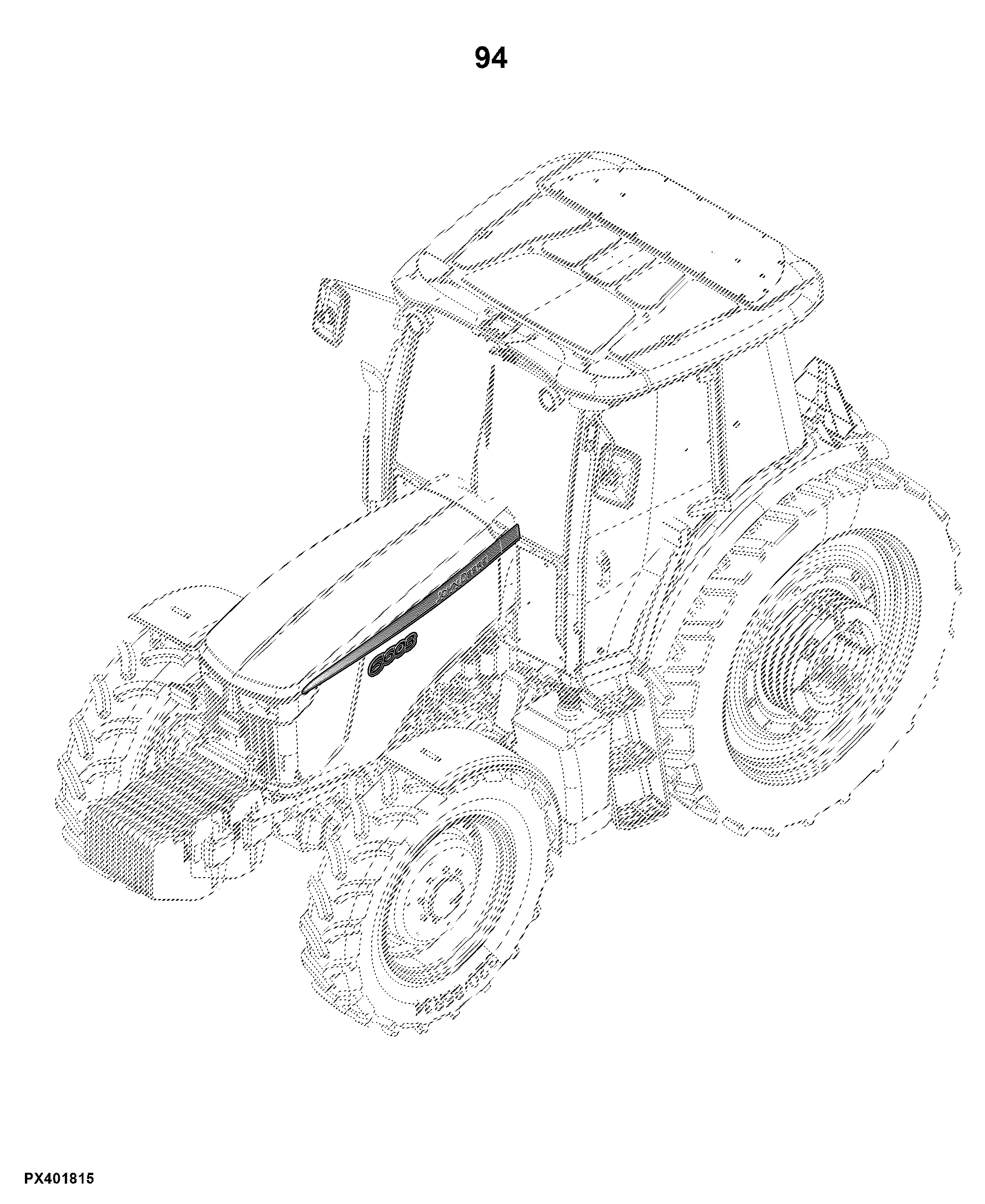 6603 Tractor (PIN: 1P06603**L0040001- )(Worldwide Edition)