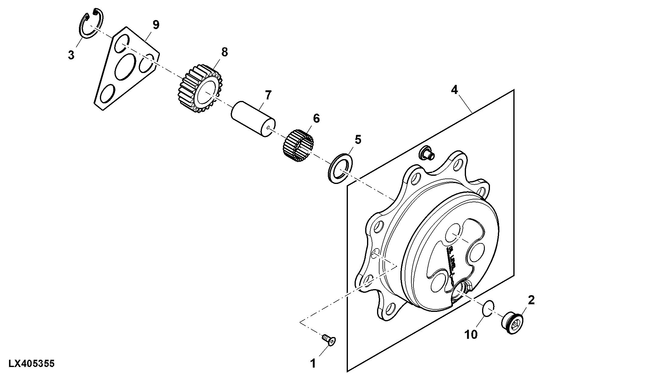 Planetary Drive Carrier / Gears, 4WD Axle, OOS