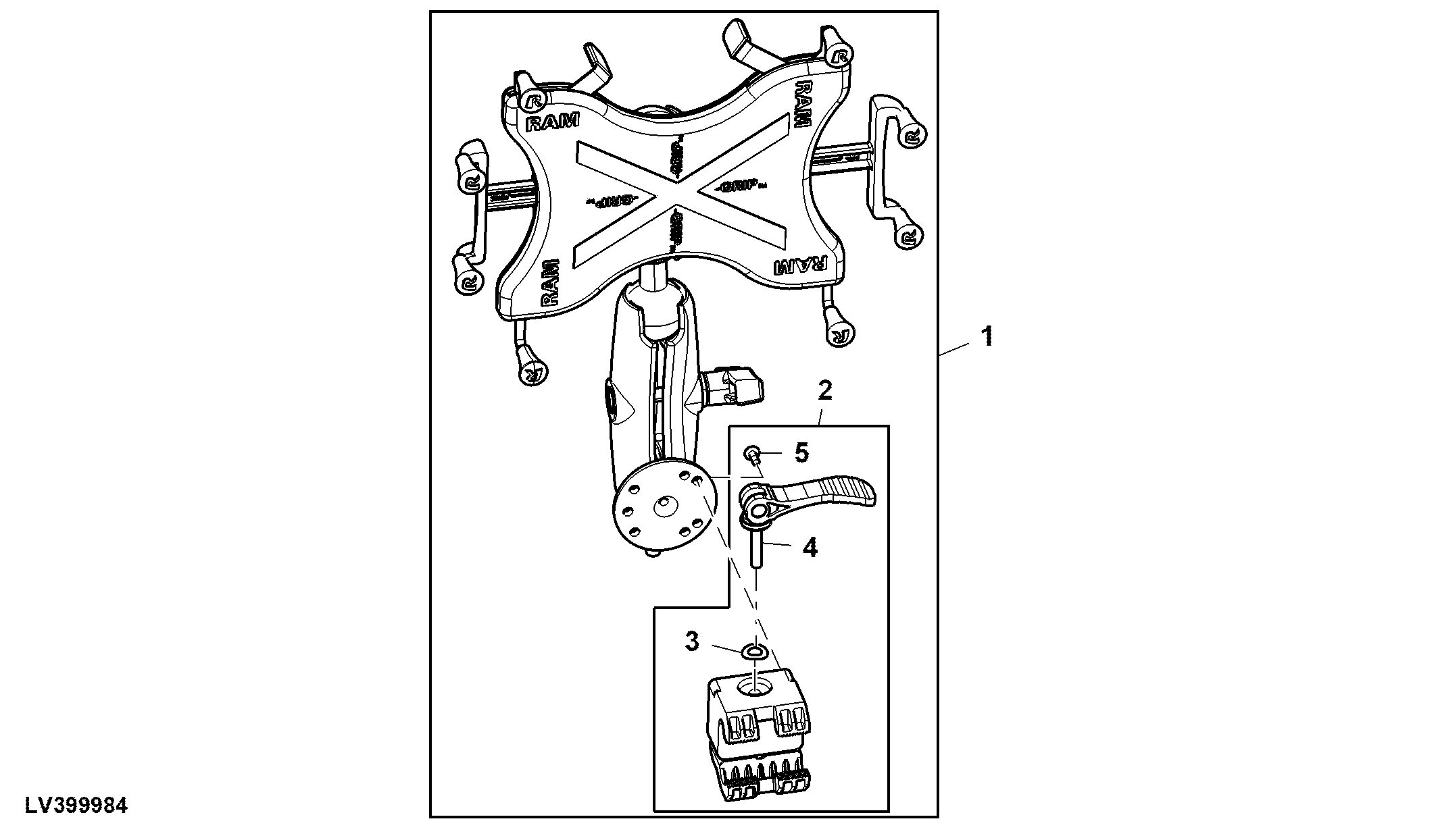 Tablet Mounting Bracket, Attachment