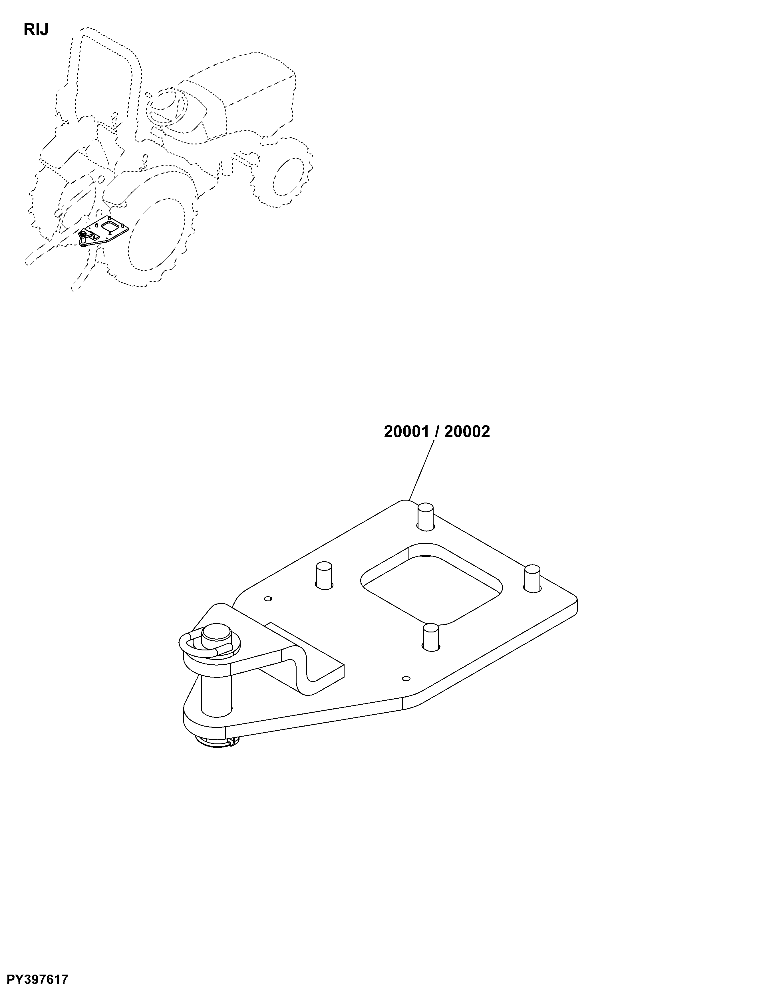 RIJ Wagon Hitch, Rear Implement