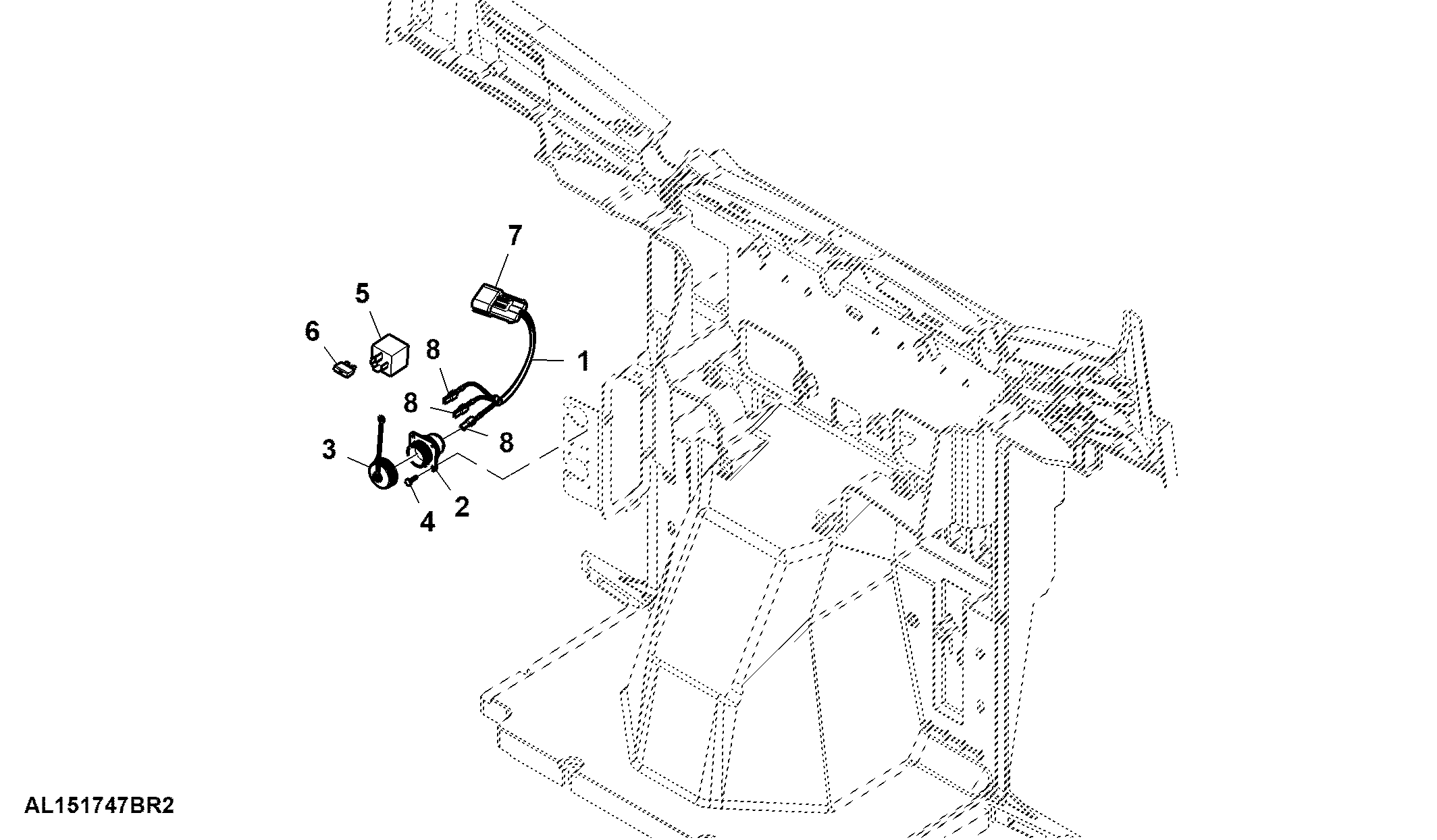 3-Terminal Power Outlet Socket / Wiring Harness