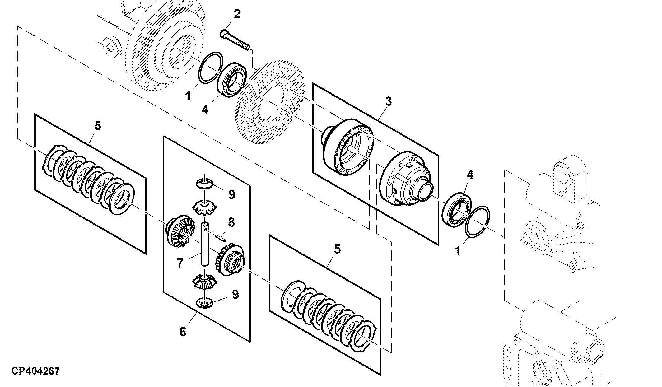 Differential, MFWD, Multiple Disk Self Lock