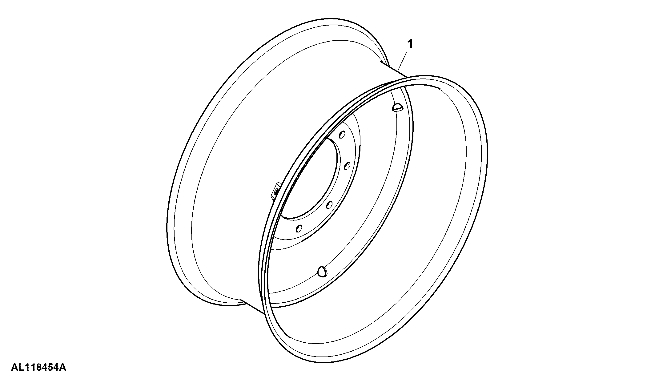 Steel Disk Front Wheels, 2 Position, W12X24, 275 mm Bolt Circle Diameter