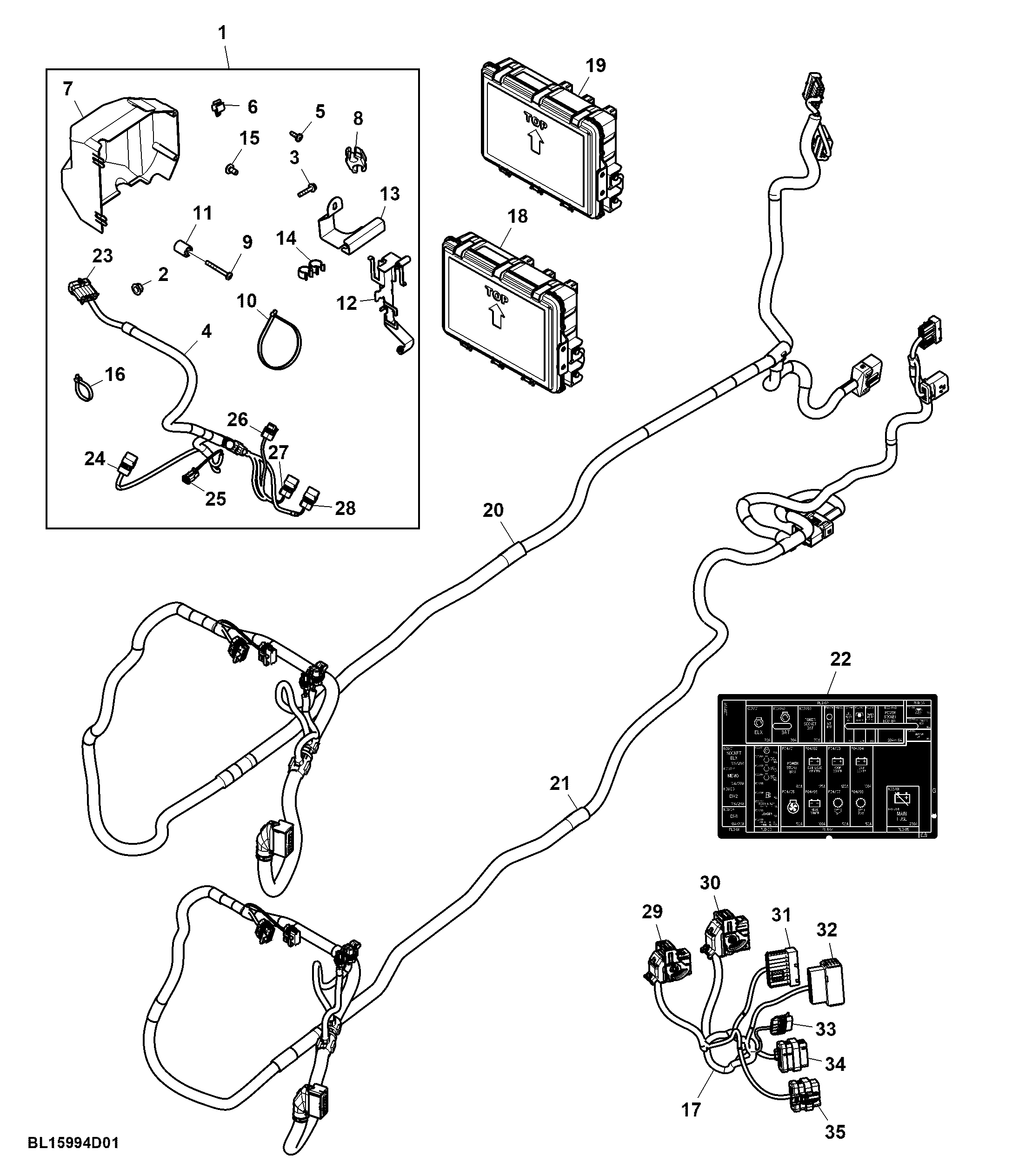 Wiring Harness, Midstack SCV, Attachment (1/2)