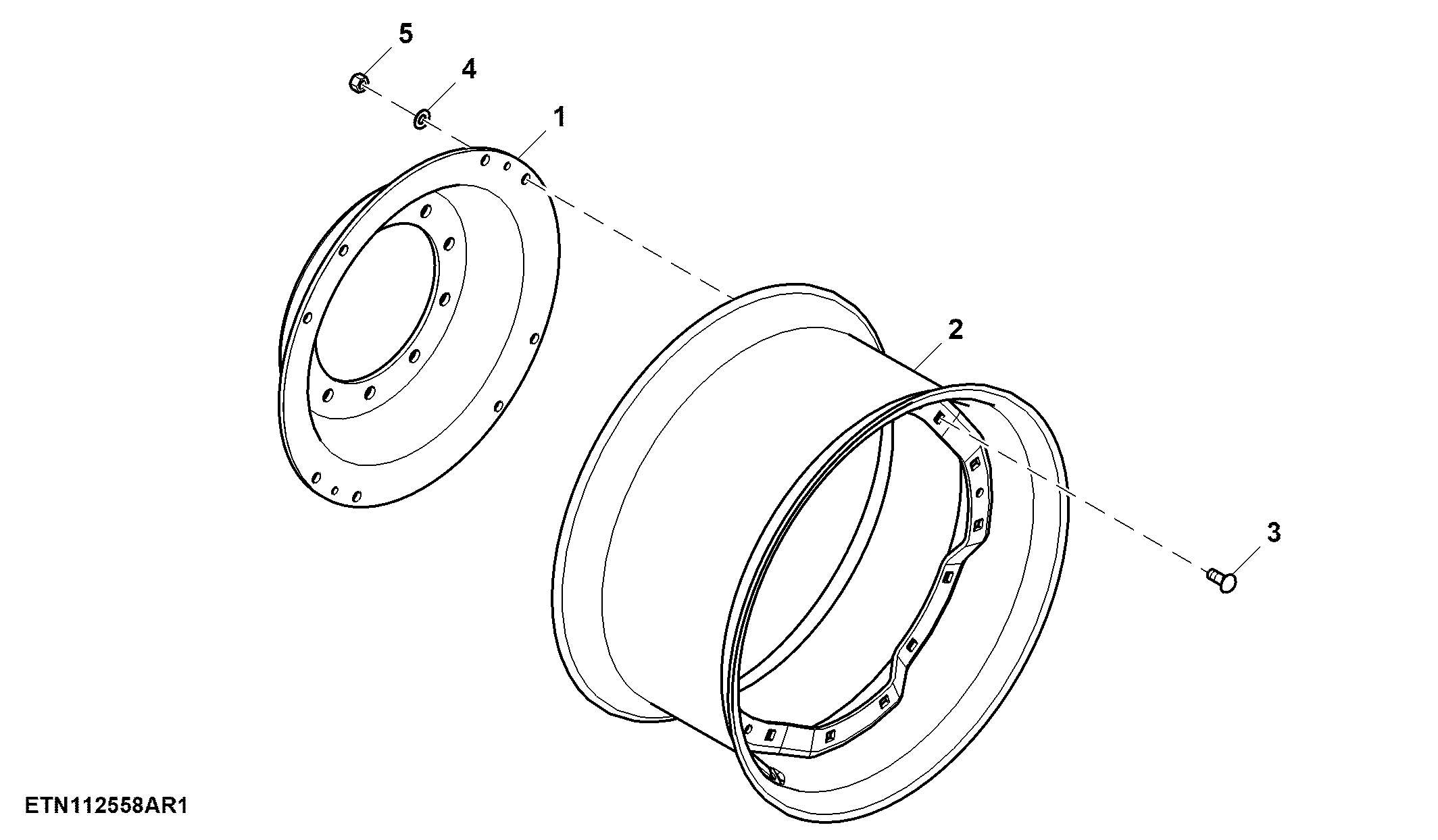 Steel Disk Front Wheels, 8 Position, W15LX28