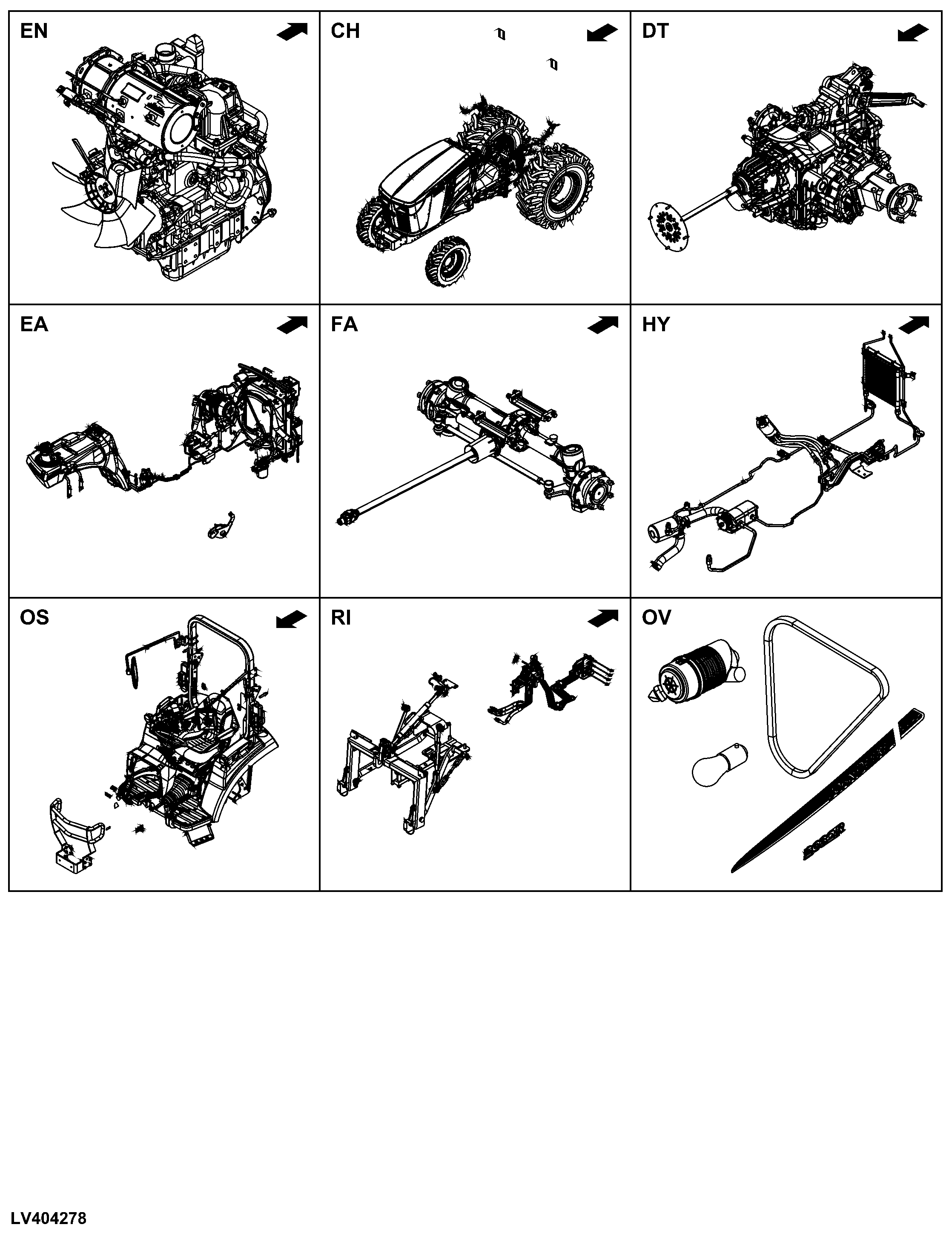 2038R Tractor (PIN: 1LV2038R*LL300001- )(Worldwide Edition)
