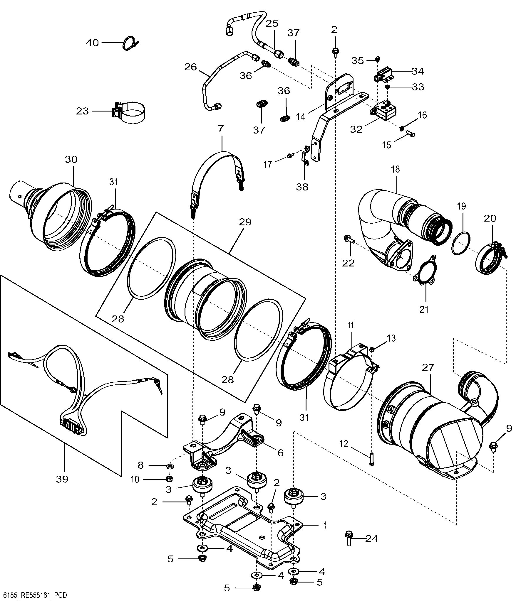 6185 Exhaust Filter / Diesel Particulate Filter
