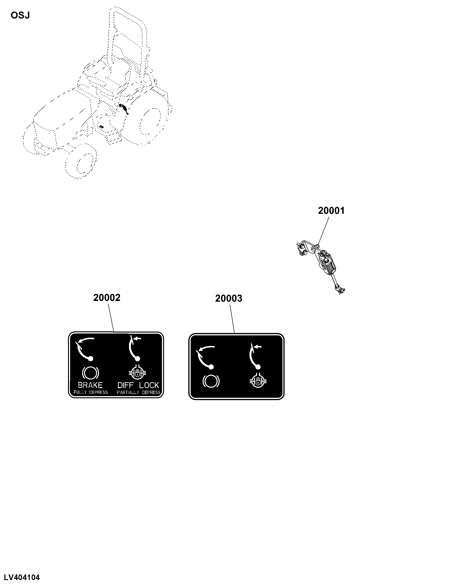 OSJ Rear Differential Lock Controls
