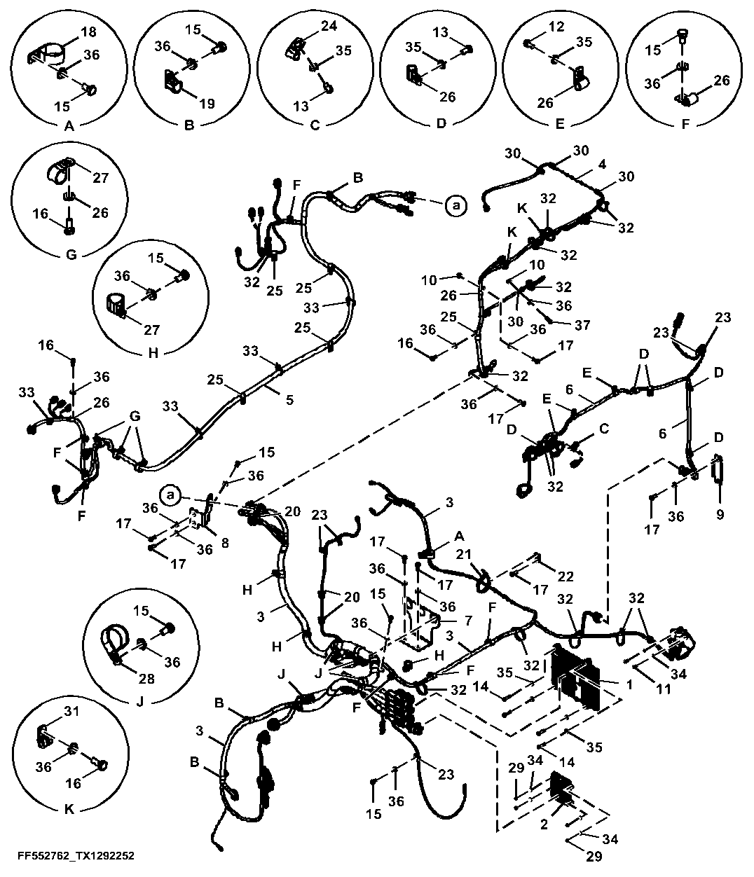 Engine Control Unit (ECU) and Engine Interface Wiring Harness (814800 - 814995)