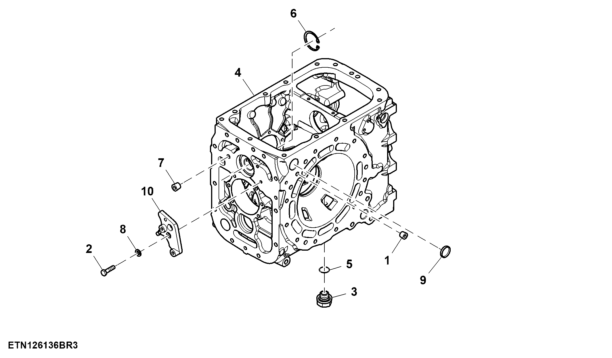 Differential Housing, PowrReverser™, Electro-Hydraulic PTO