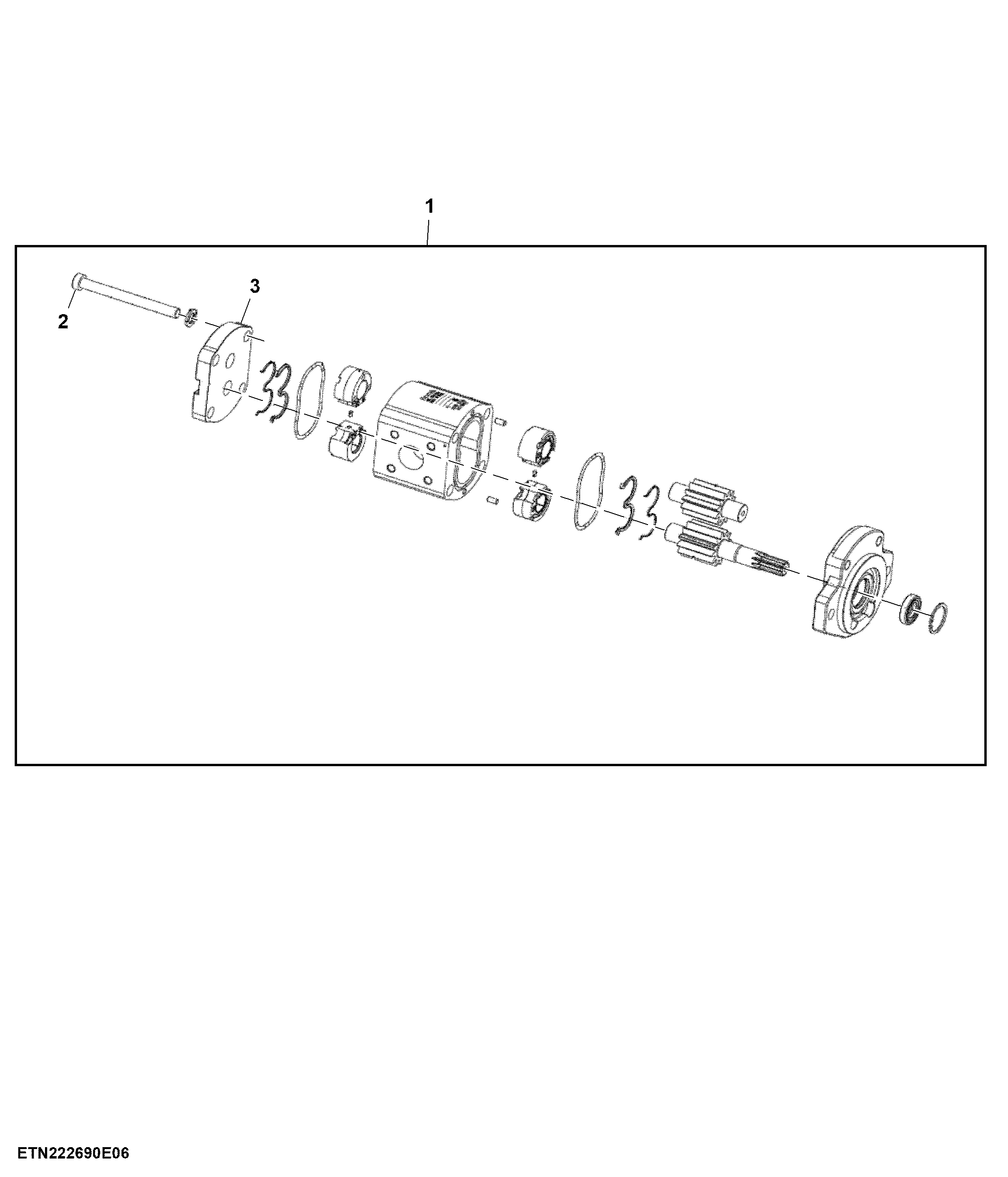Auxiliary Center and Rear Feed Pump Components