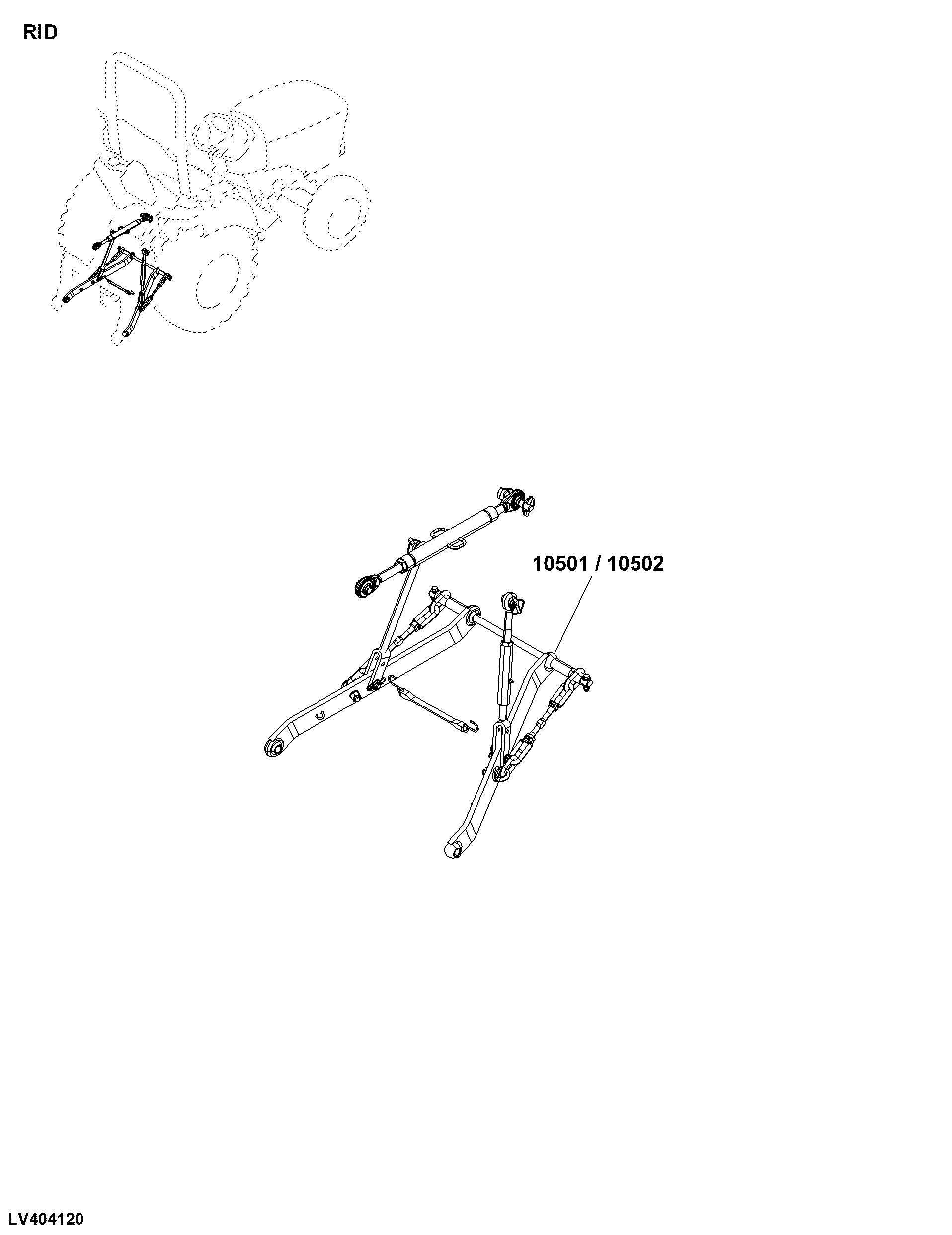 RID Linkages, Rear Hitch