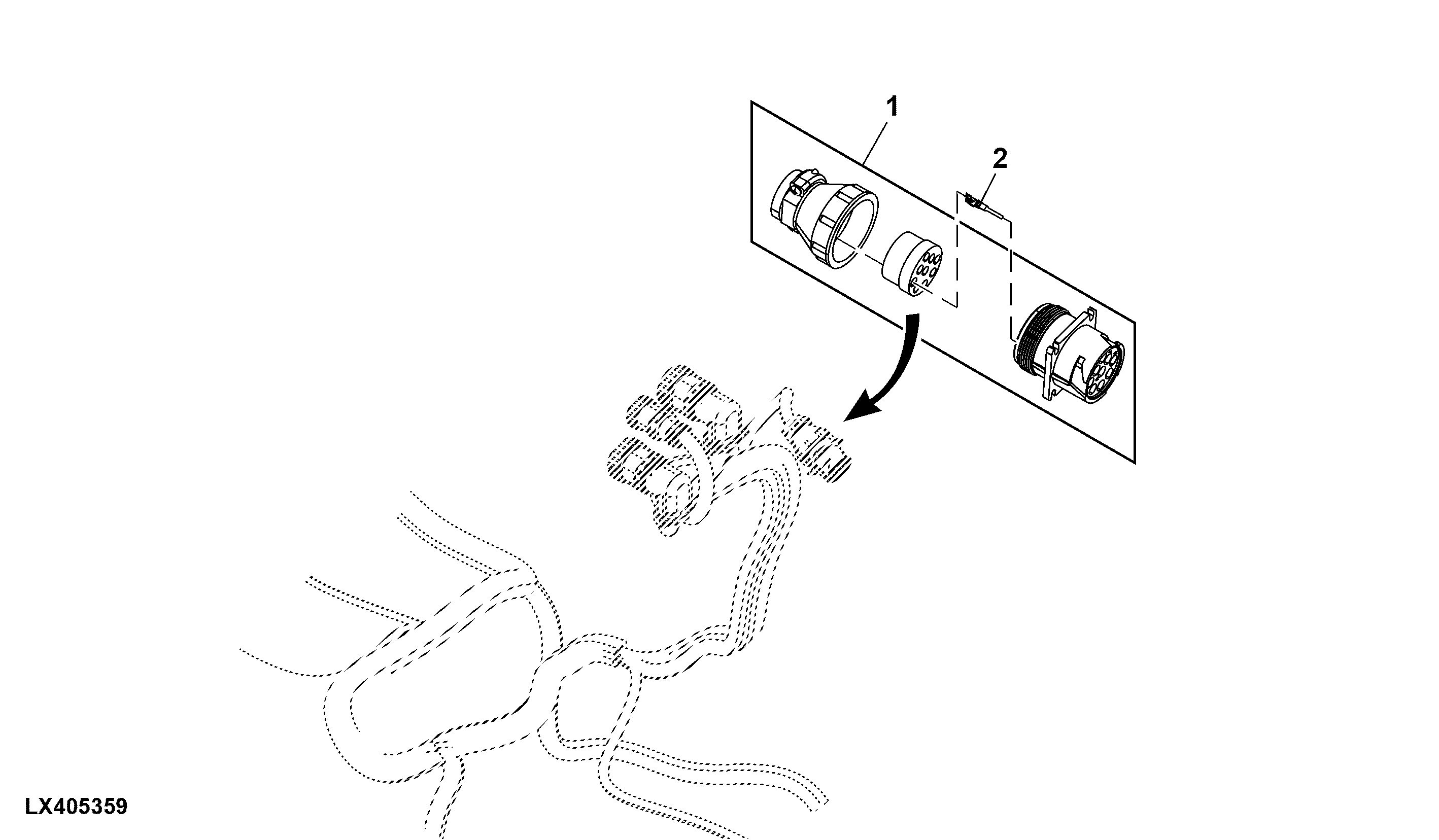 Connector, Dashboard Side, Main Wiring Harness