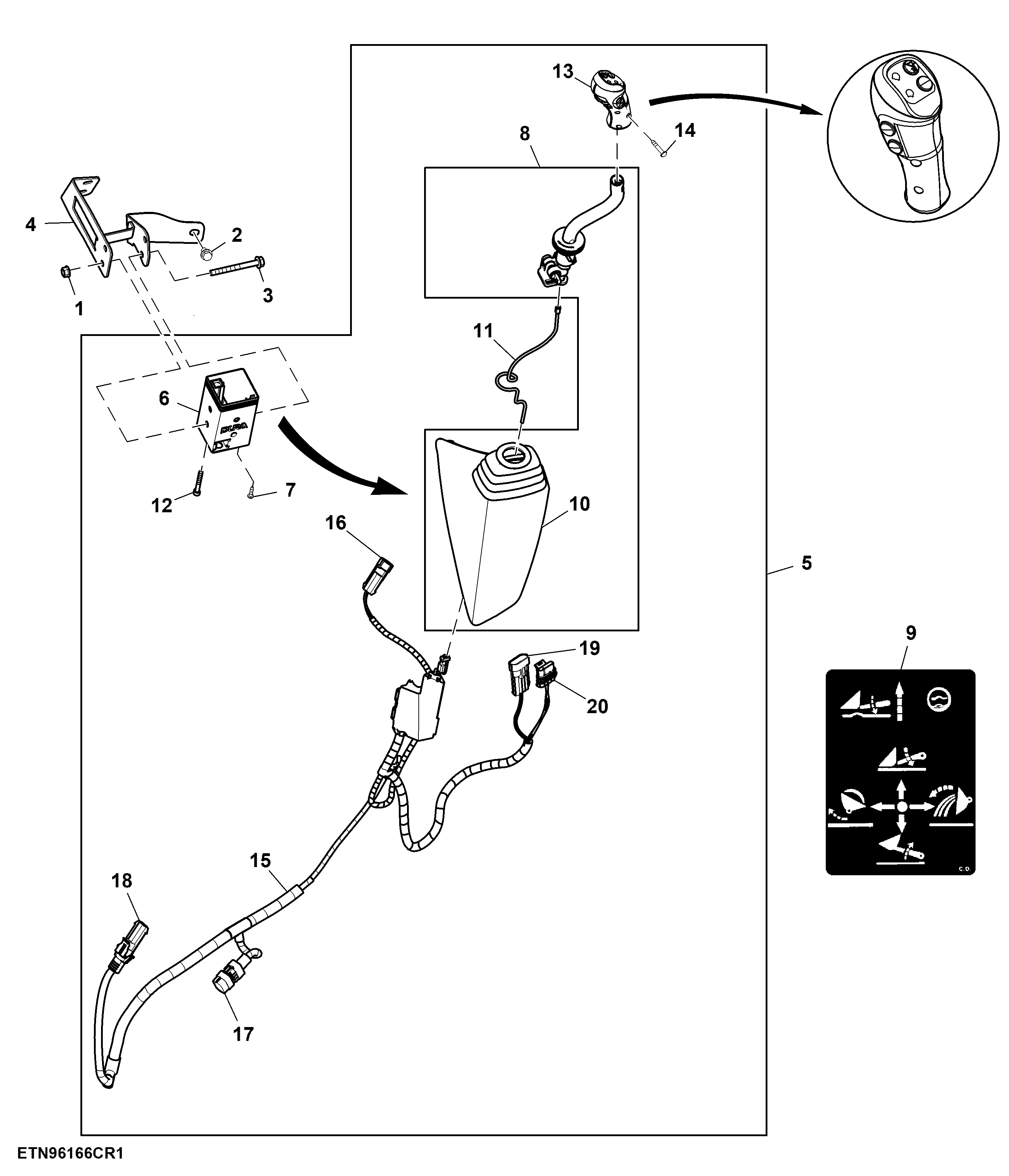 Multi-Function Lever, Mechanical SCV, W/ 2-Functions, W/ Diverter Shifting, W/ Memo Button, W/ Gear Shift Switches