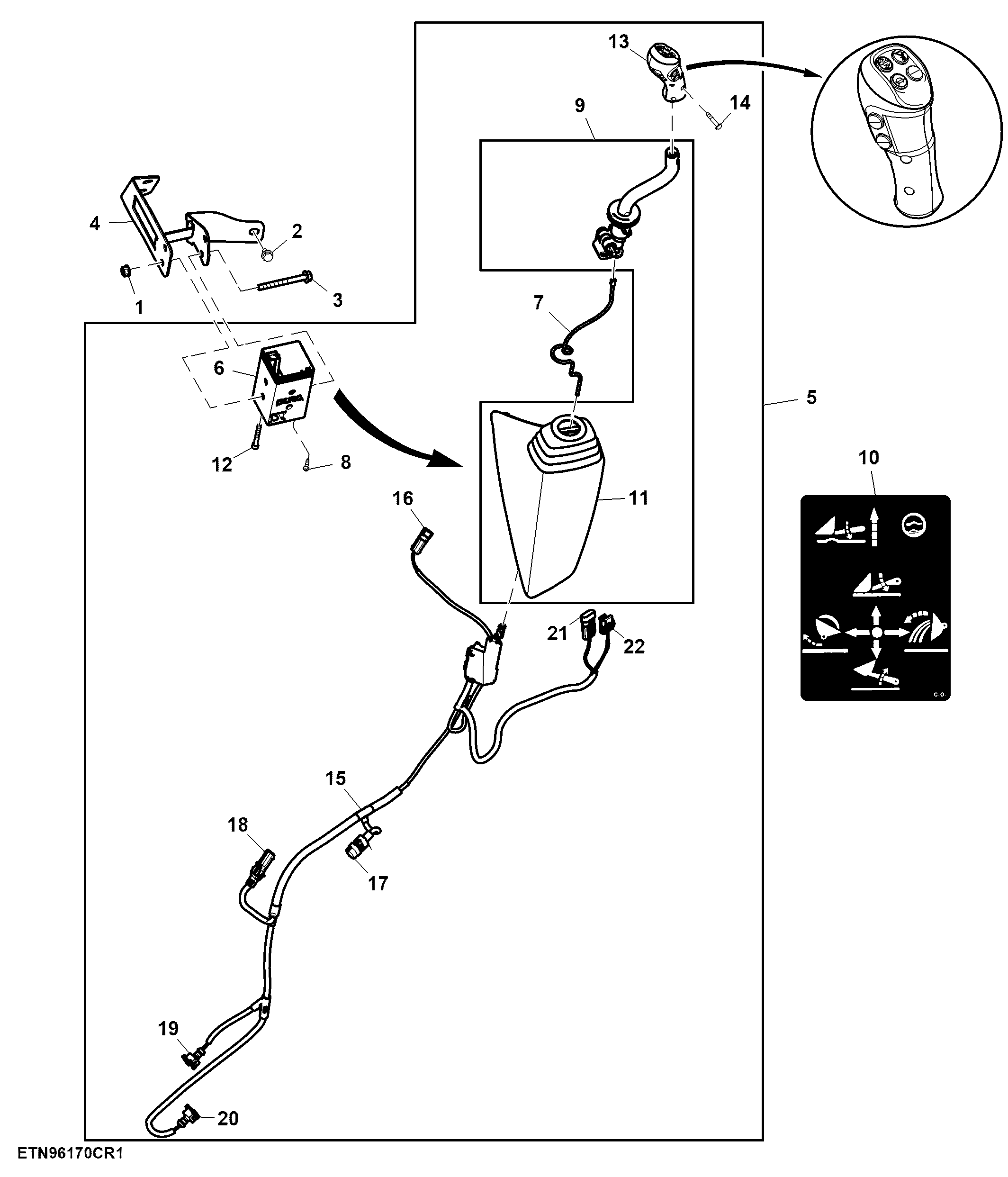 Multi-Function Lever, Mechanical SCV, W/ 3-Functions, W/ Diverter Shifting, W/ Memo Button, W/ Gear Shift Switches