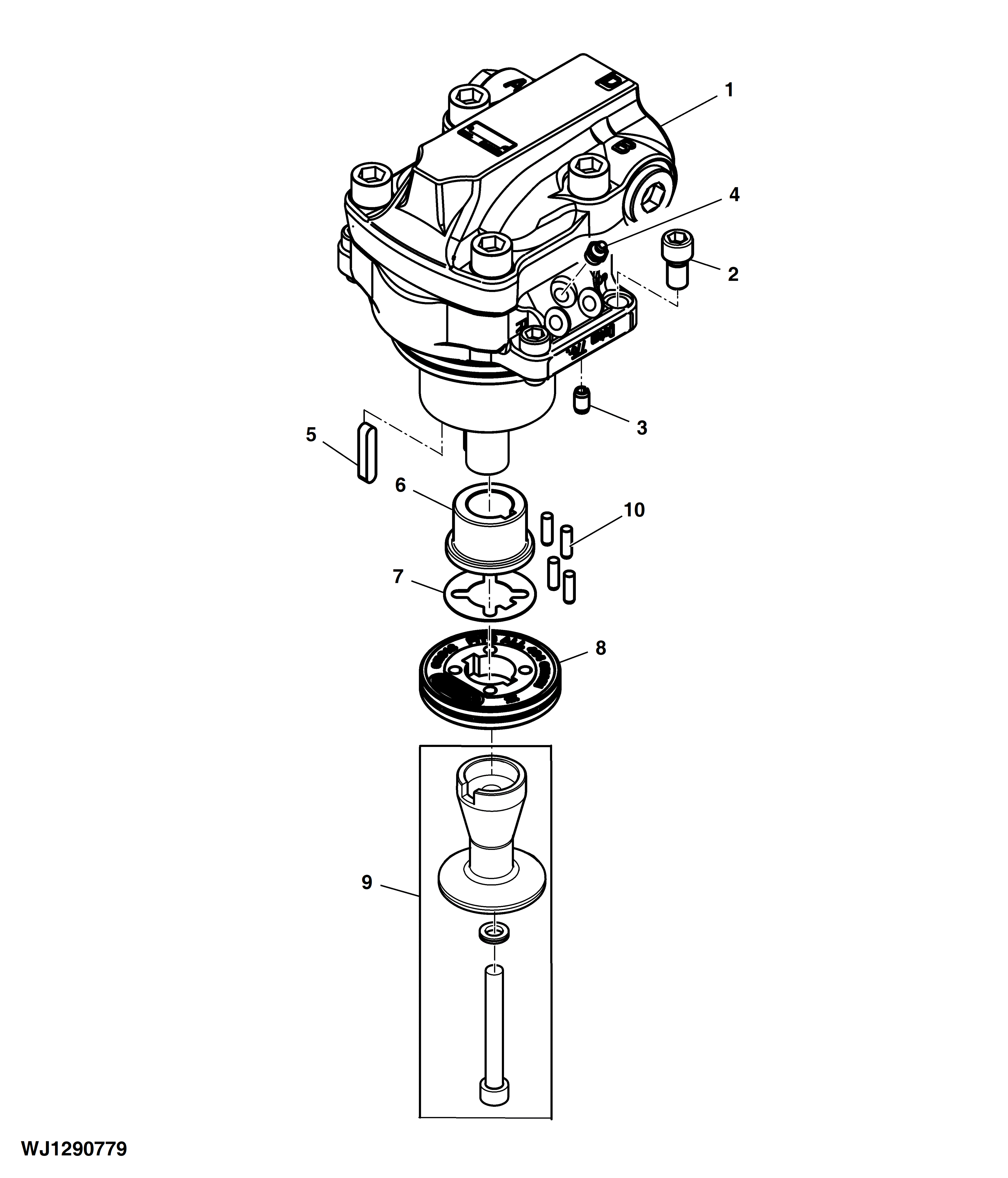 Saw Motor 32cc Bucher Fastenings for SuperCut 100S