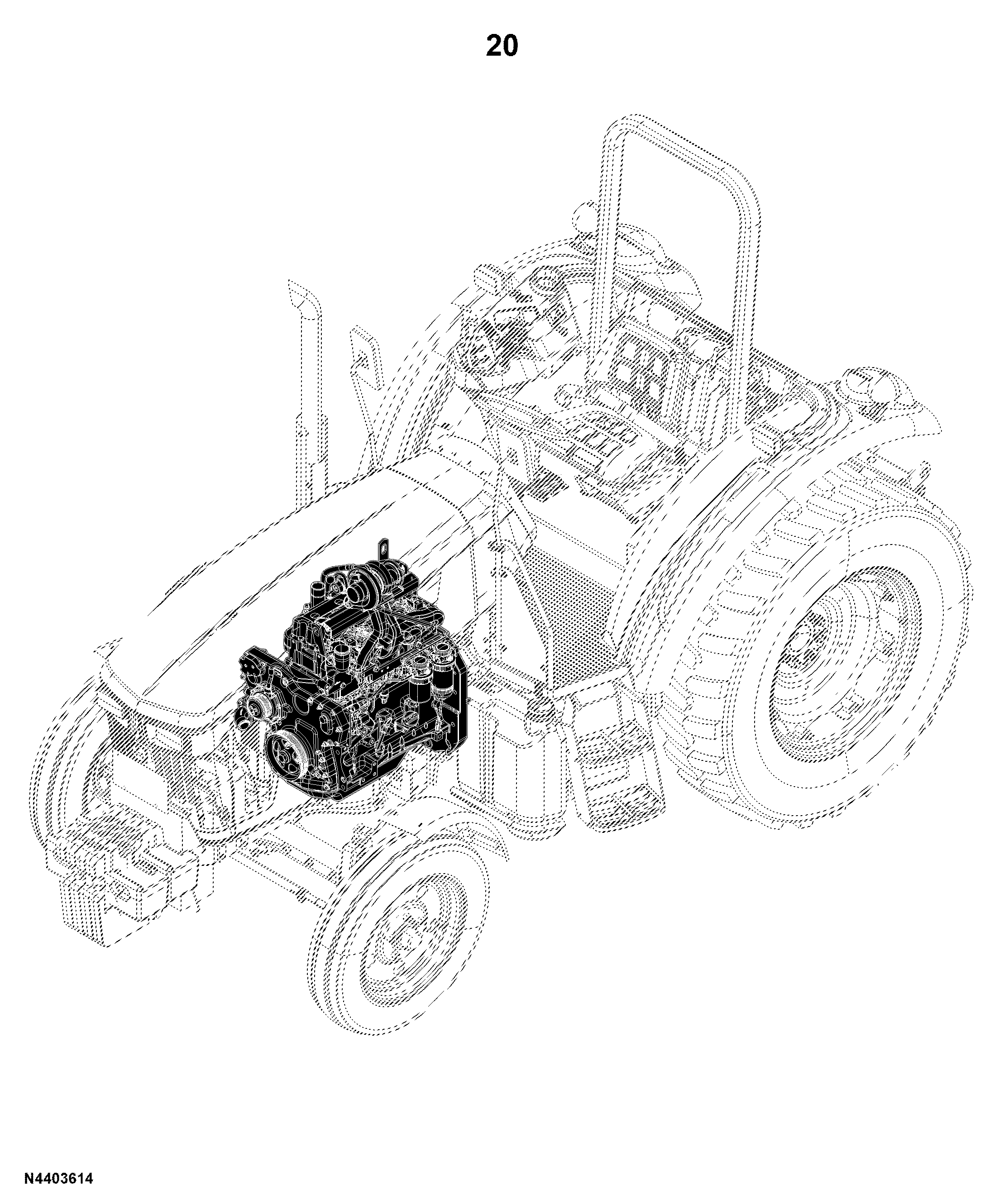 5E-1200 Tractor (PIN: 1N41200EXLA000001- )(China Edition)