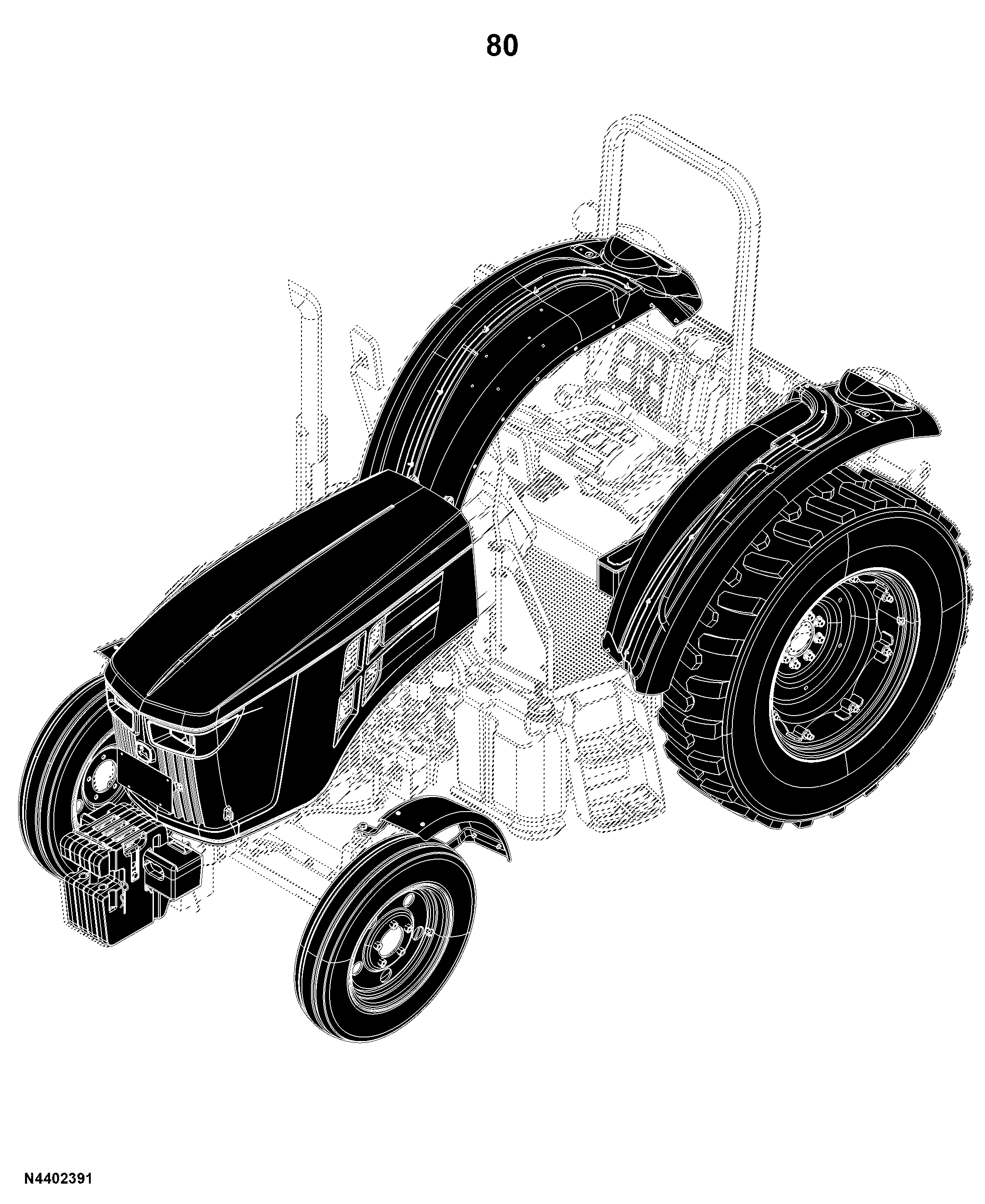 5E-1200 Tractor (PIN: 1N41200EXLA000001- )(China Edition)