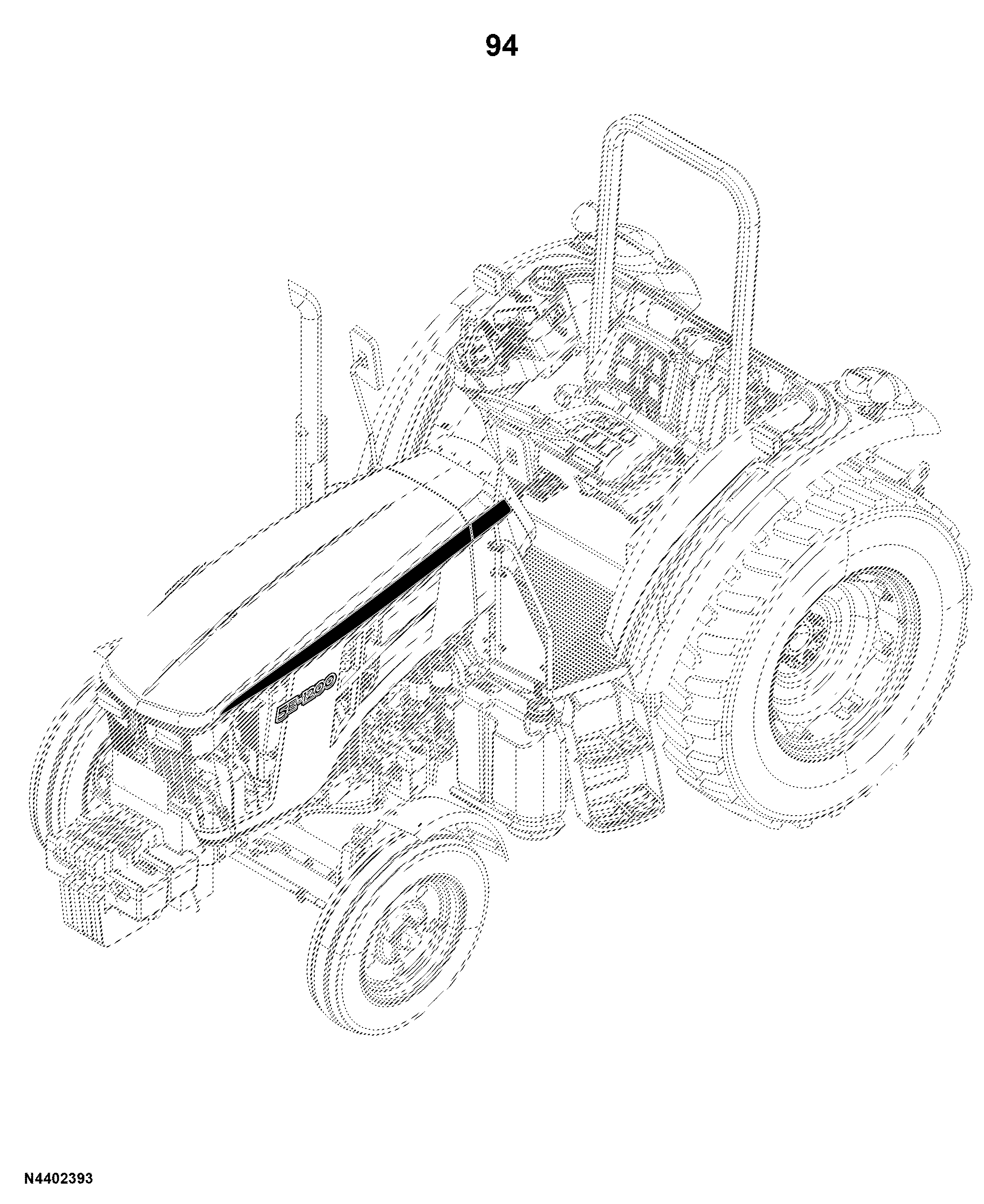 5E-1200 Tractor (PIN: 1N41200EXLA000001- )(China Edition)