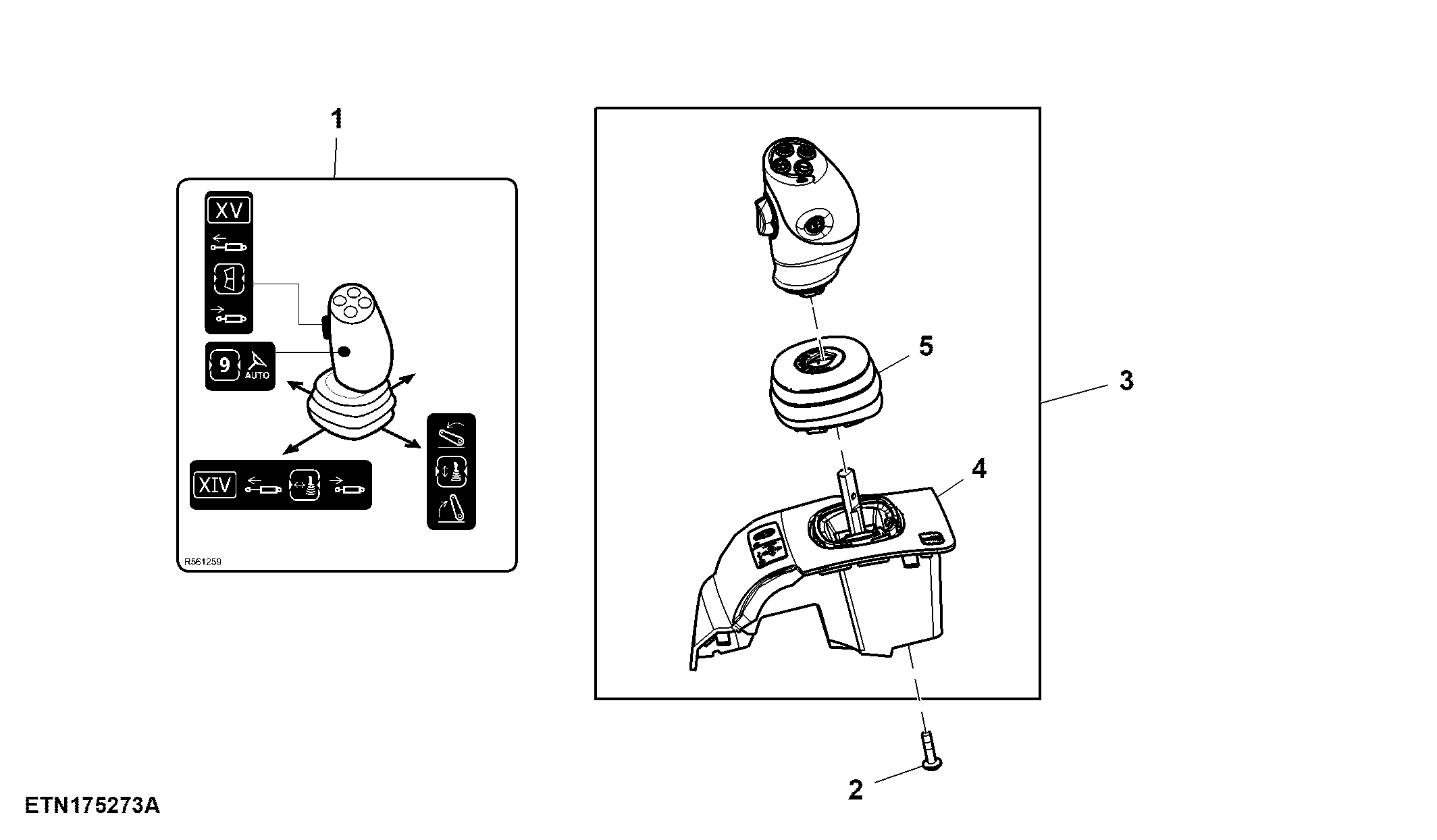 Joystick, W/ Front Hitch, 5 Function, IVT™, CommandARM™