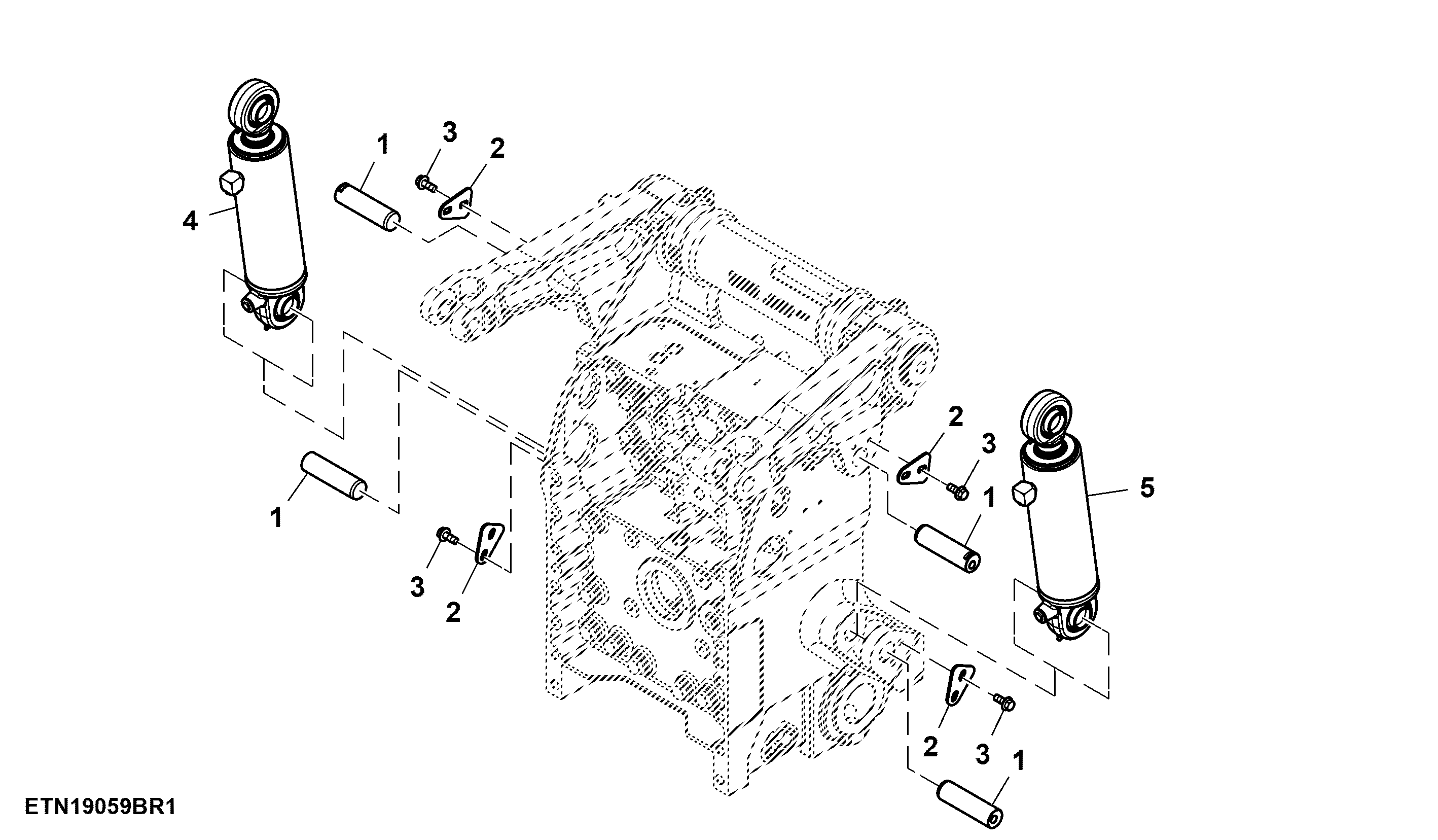 Lift Cylinders, Double Acting, 100 mm and 115 mm