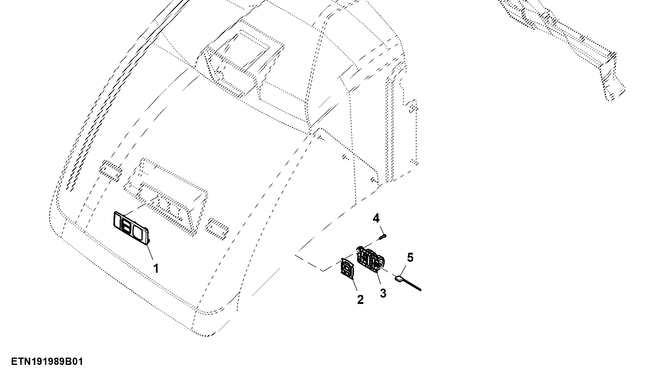 Remote, Rear Hitch Control (LH Illustrated)