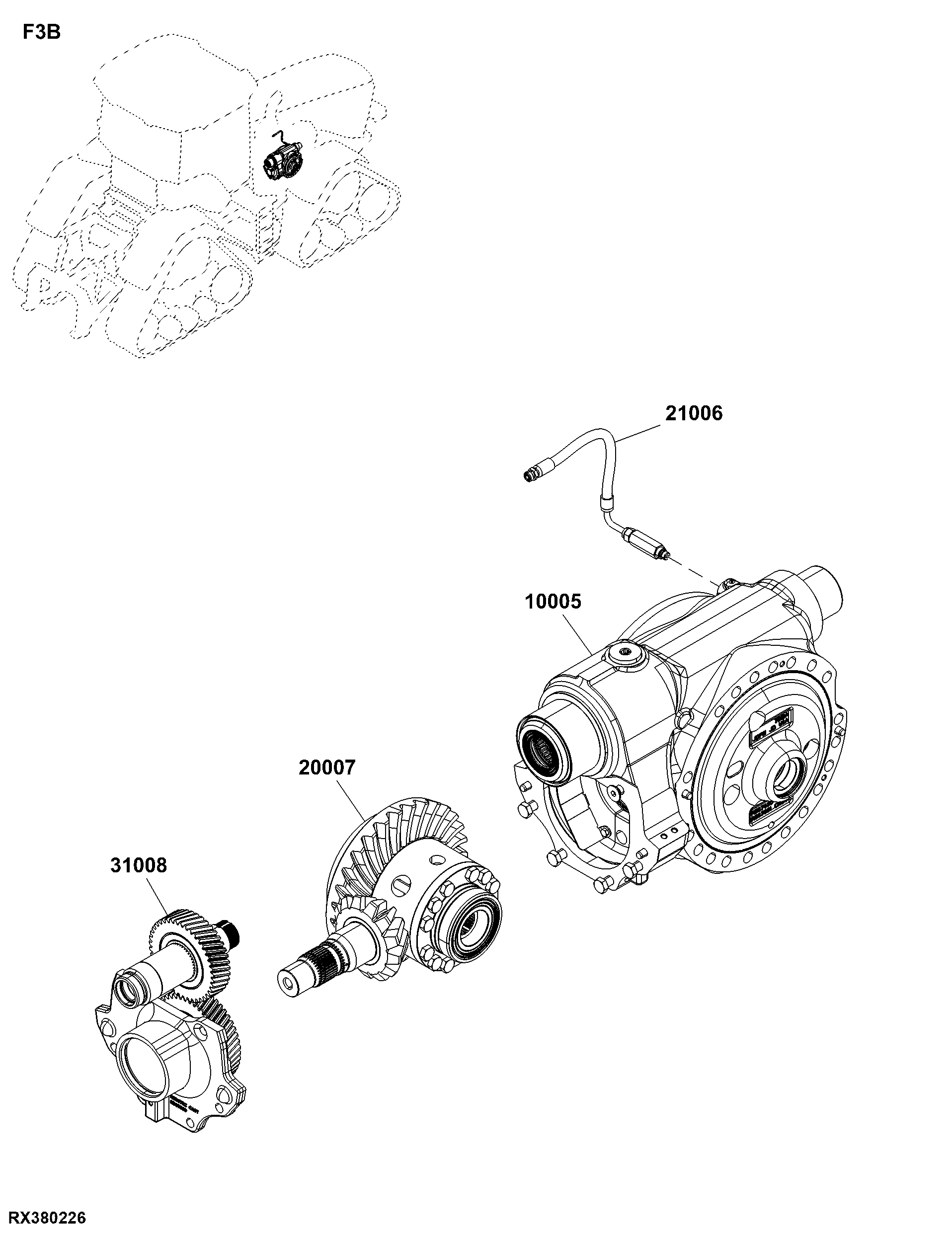 F3B Front Axle Center