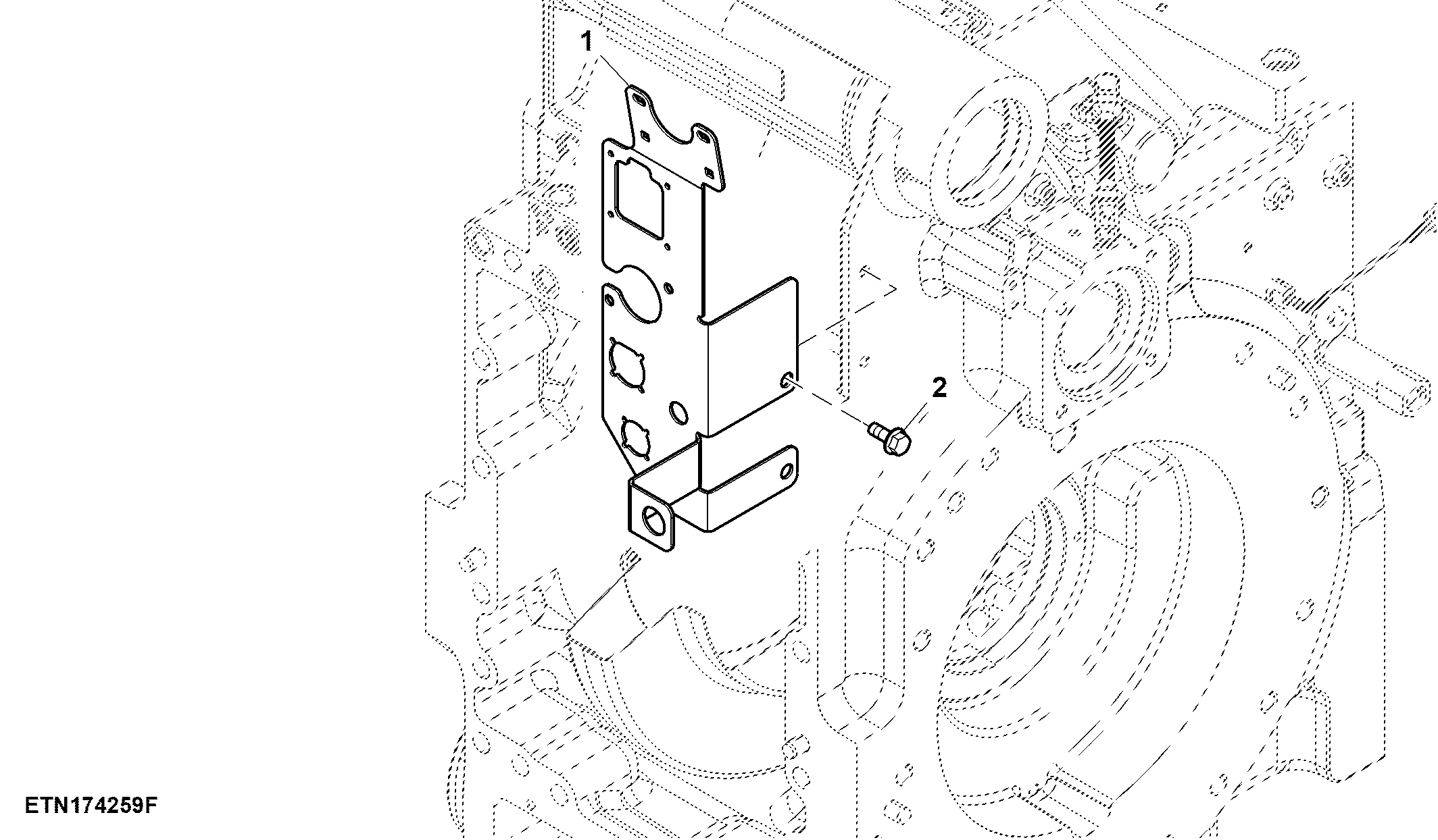 Bracket, Rear Implement Connector ( - 927000)
