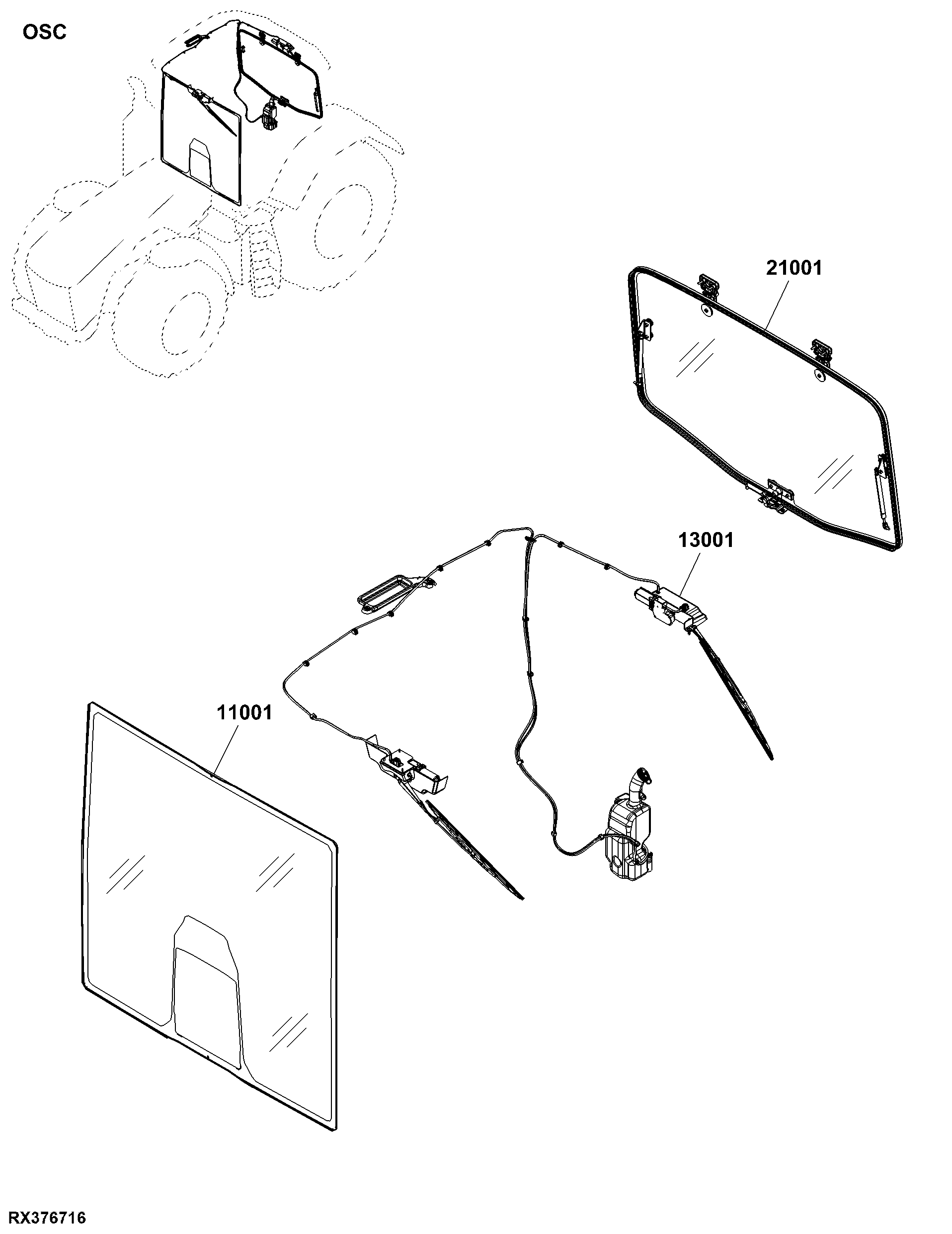 OSC Windshield / Window Related Components