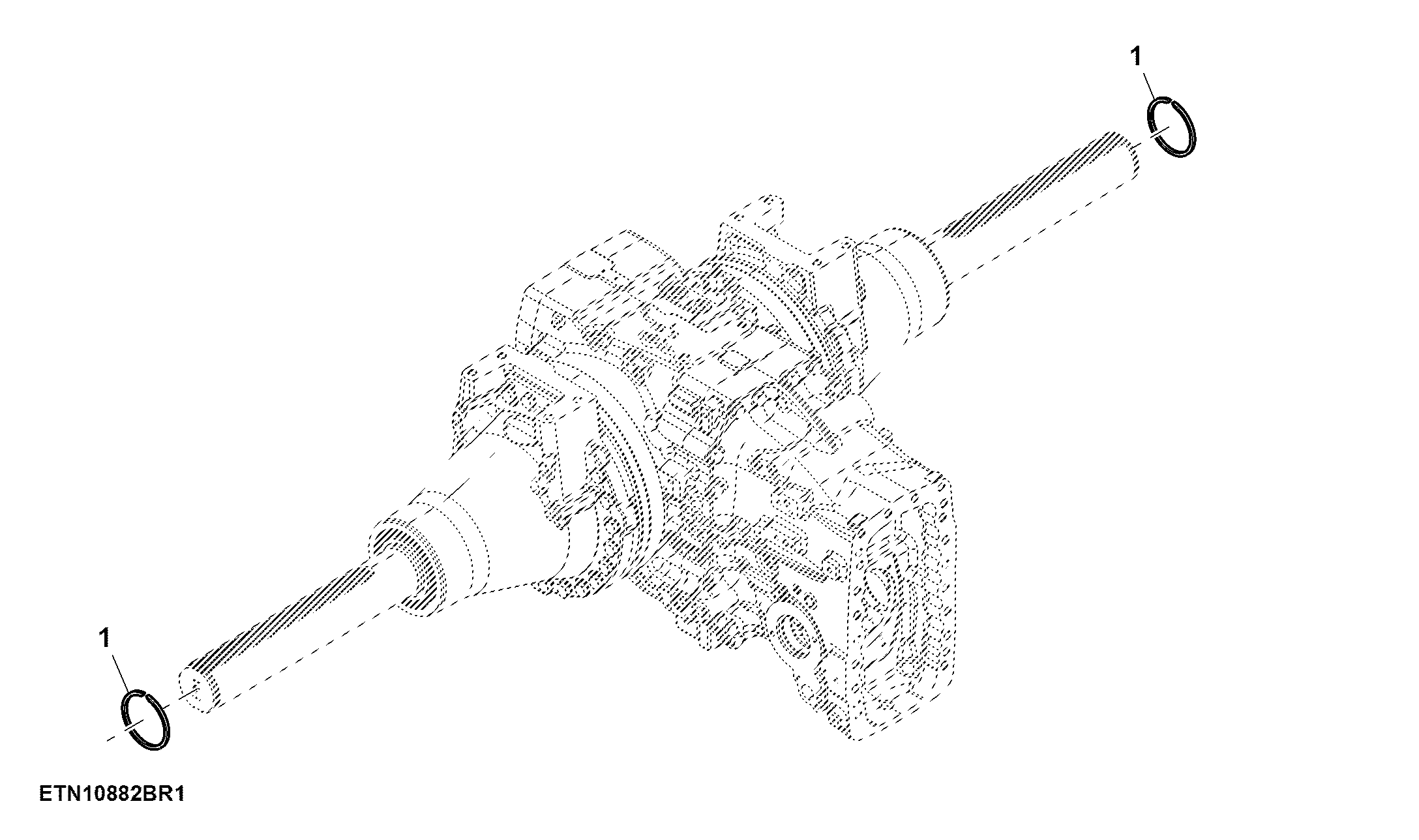 Rear Axle, Mounting Parts, Snap Ring, 120 mm