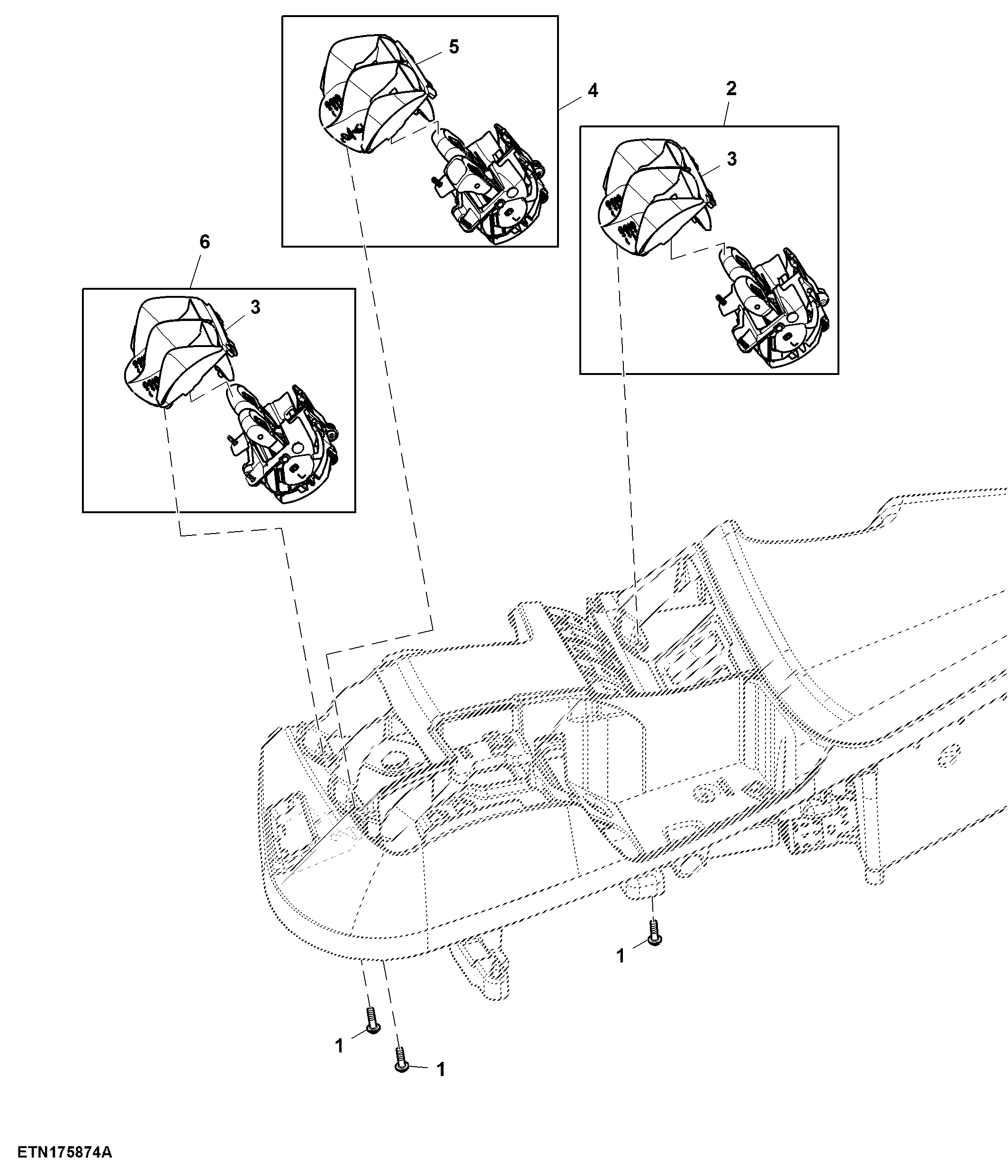 Control, Rear Hitch and 5 Rear SCV, W/ Joystick, CommandARM™