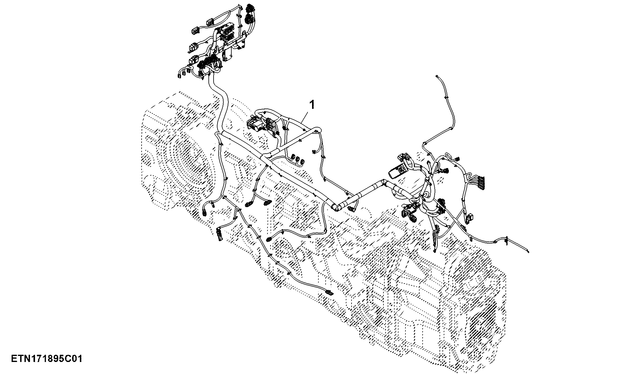 Wiring Harness, Chassis, FT4 / Stage 5 Engine (1/3) ( - 804000)