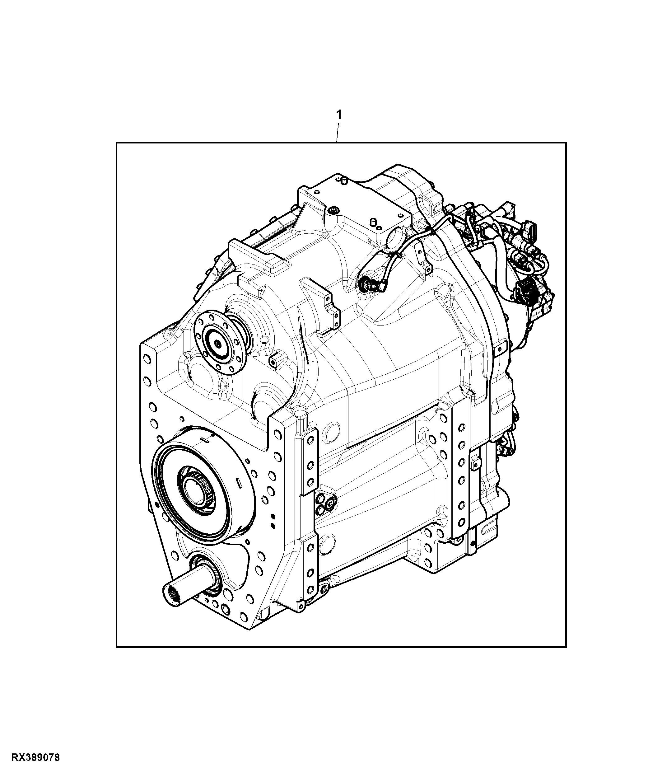 Transmission Assembly, e23™, W/ ILS, Front PTO