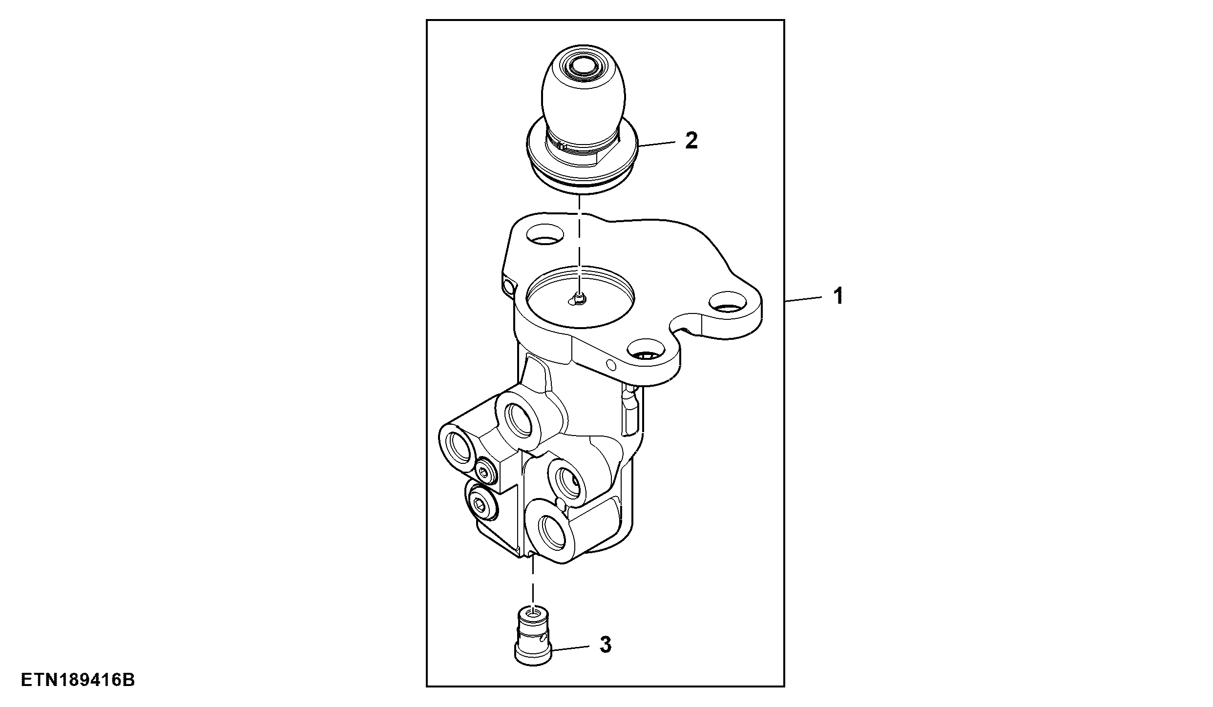 Control Valve, Brake, W/ Single Brake Pedal