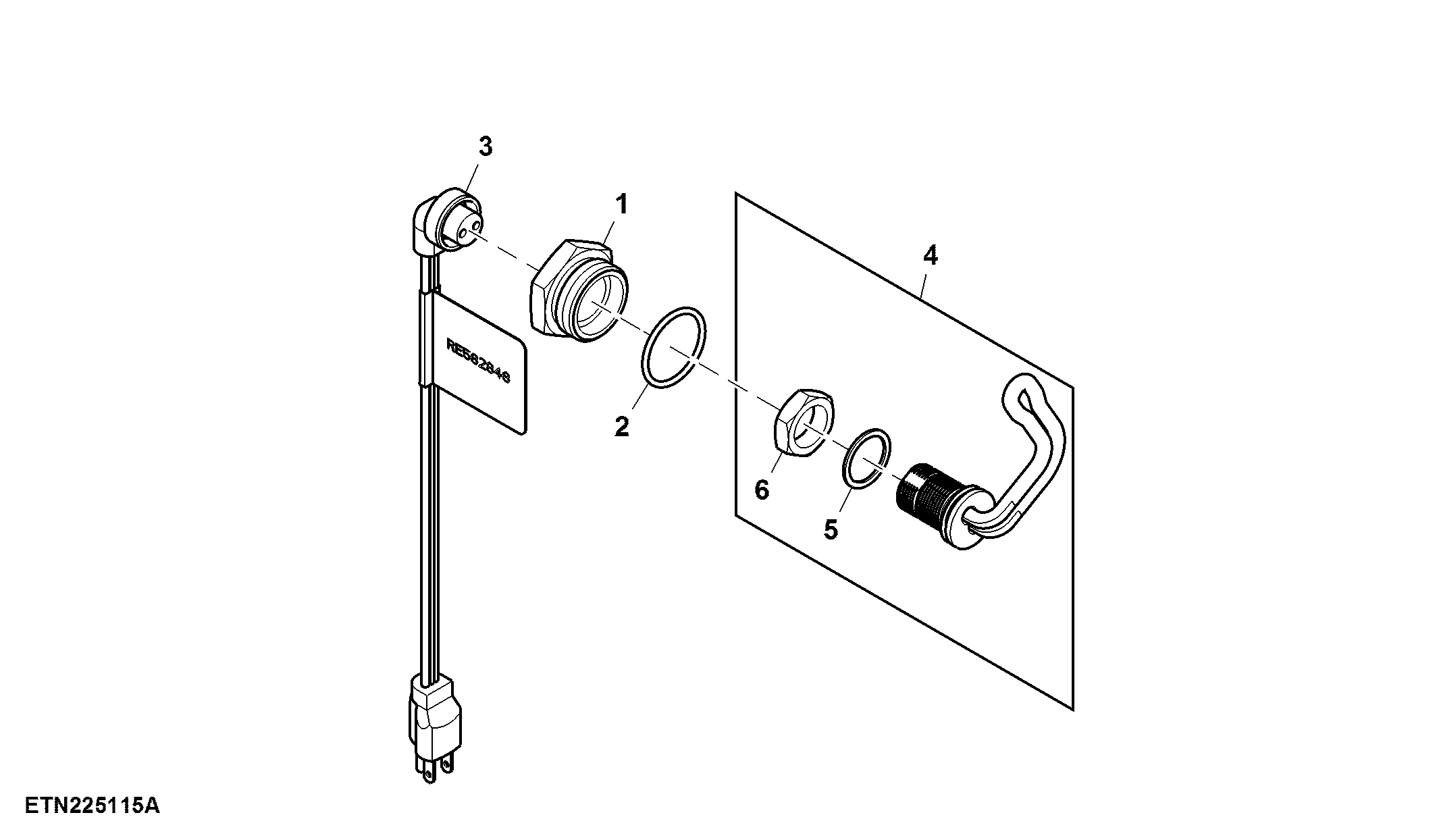 Engine Coolant Heater, 120 V, W/ Picture Label
