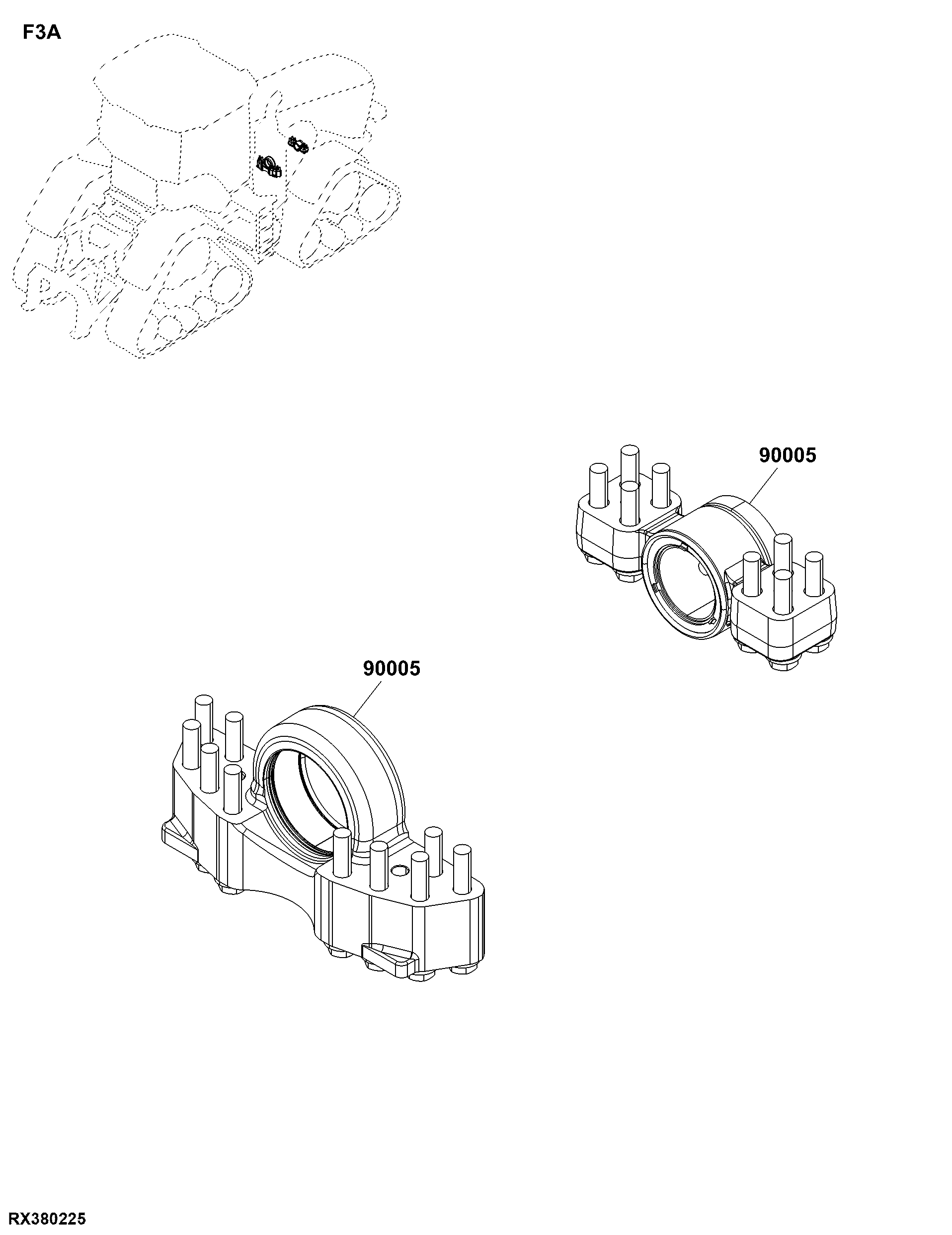 F3A Front Axle Mounting Parts
