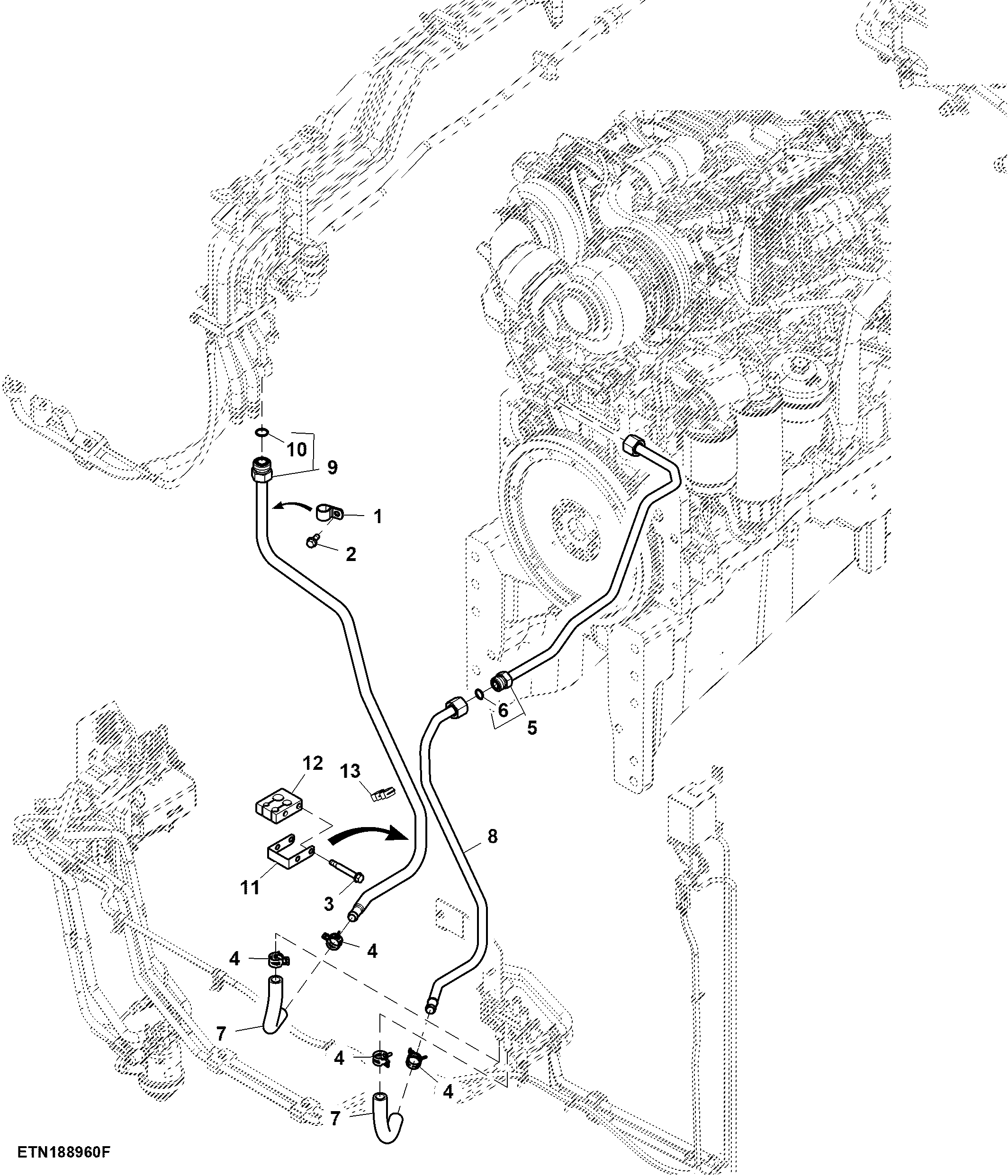 Auxiliary Coolant Line, e23™/ PST/ IVT™, FT4/ Stage 5 Engine