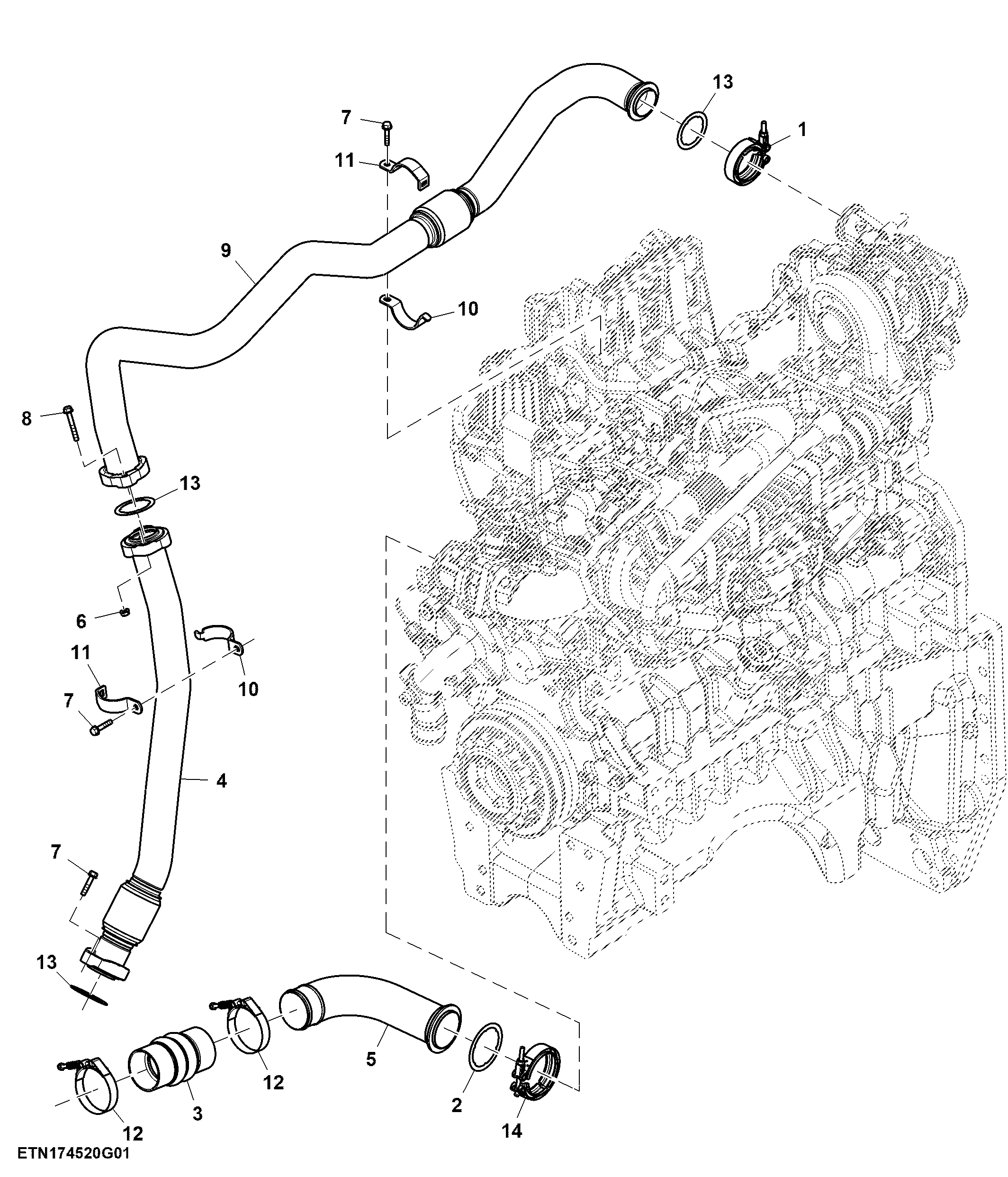 CAC Line, Single Turbo, T3/ FT4/ Stage 5 Engine