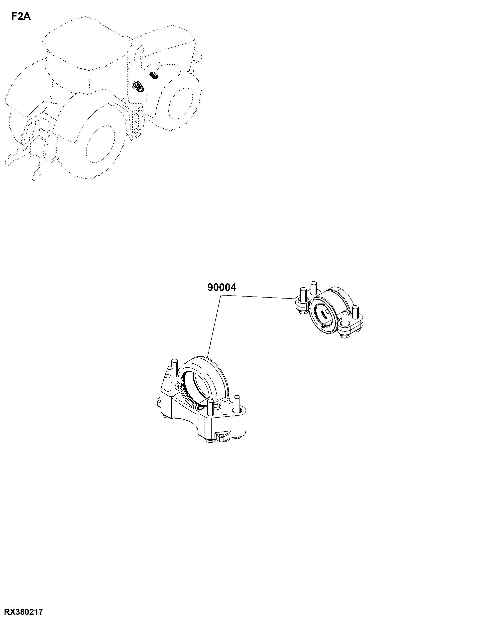 F2A Front Axle Mounting Parts