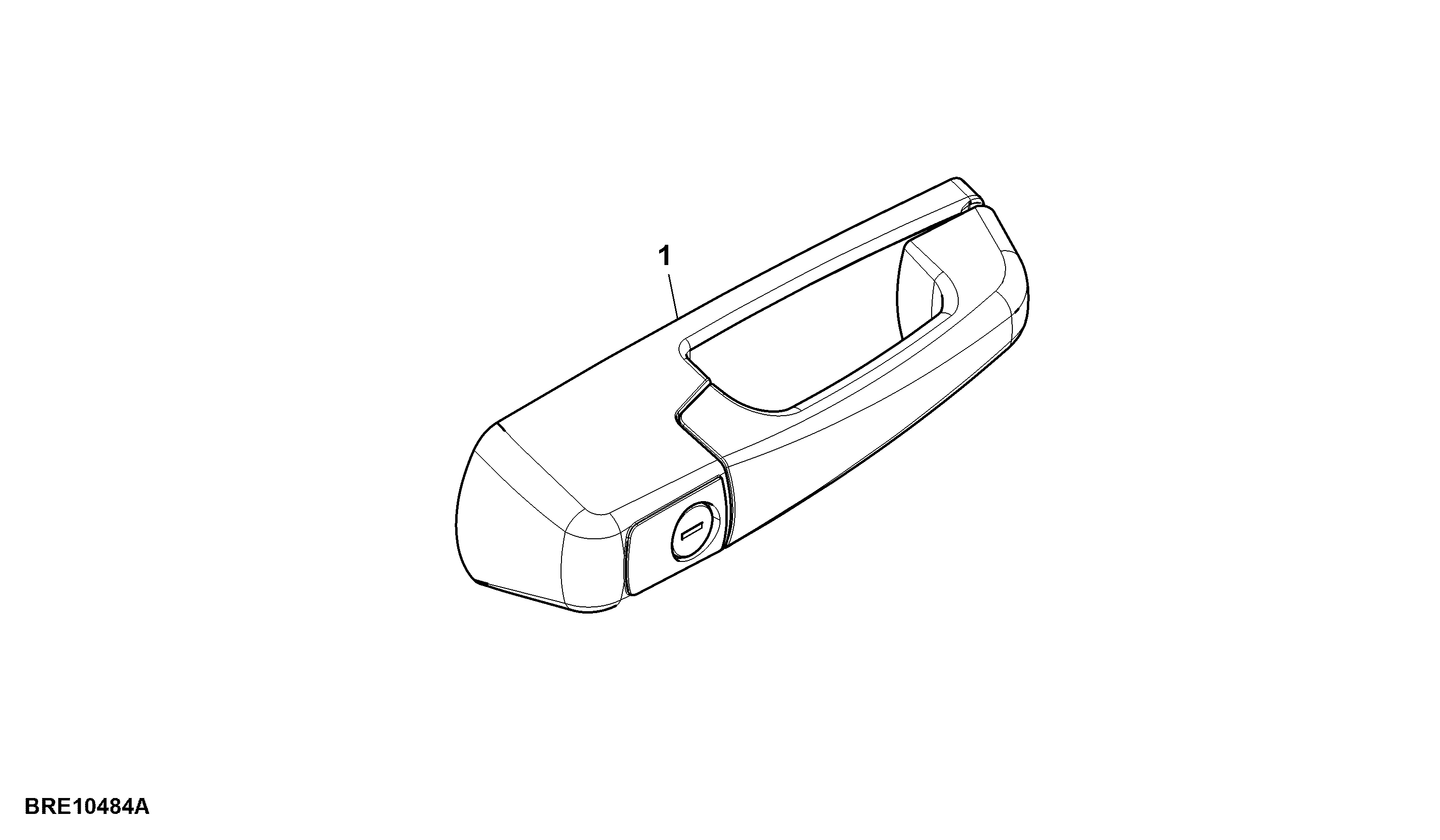 Handle, Door, With Uniquely Keyed Lock, Attachment