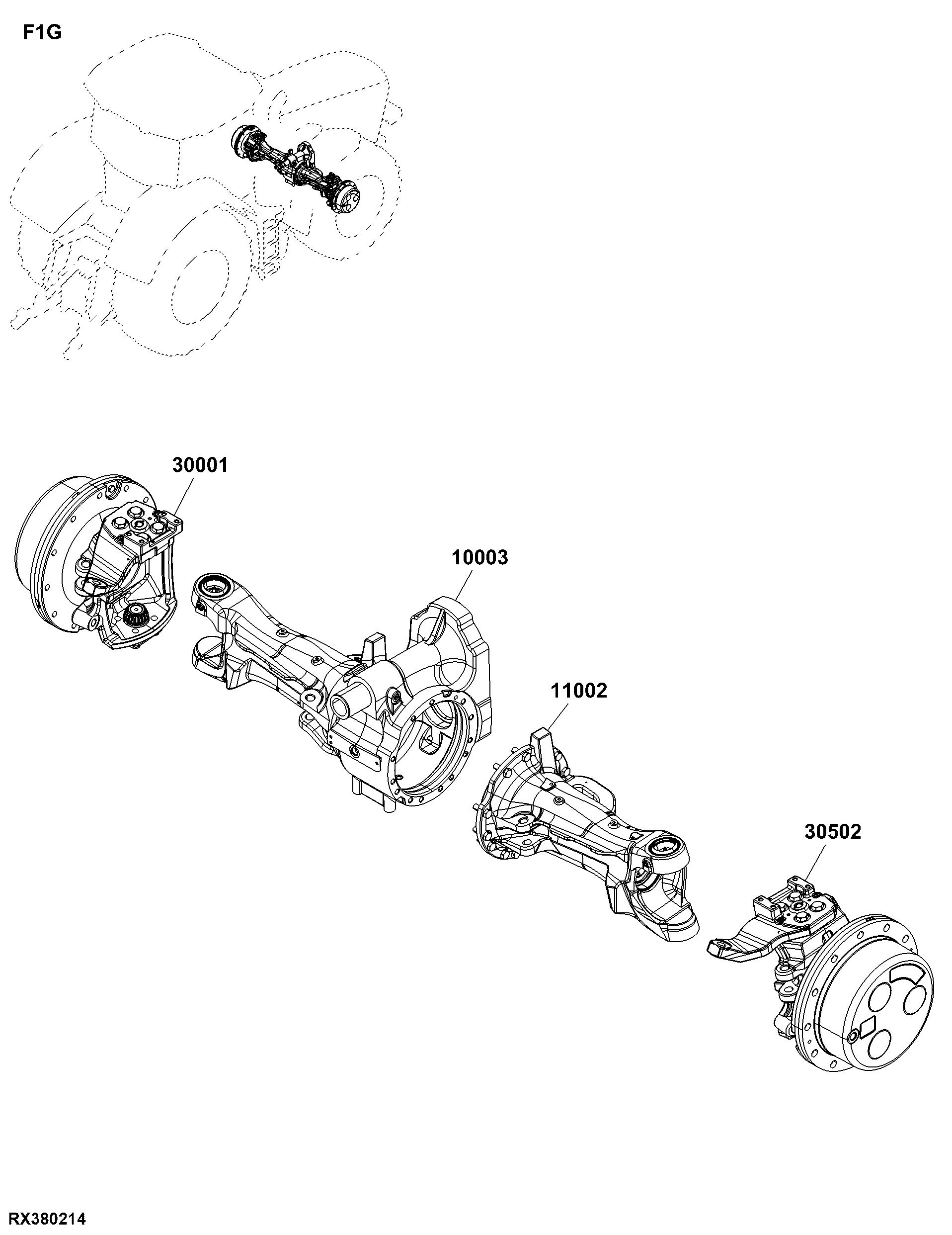F1G Front Axle Assembly