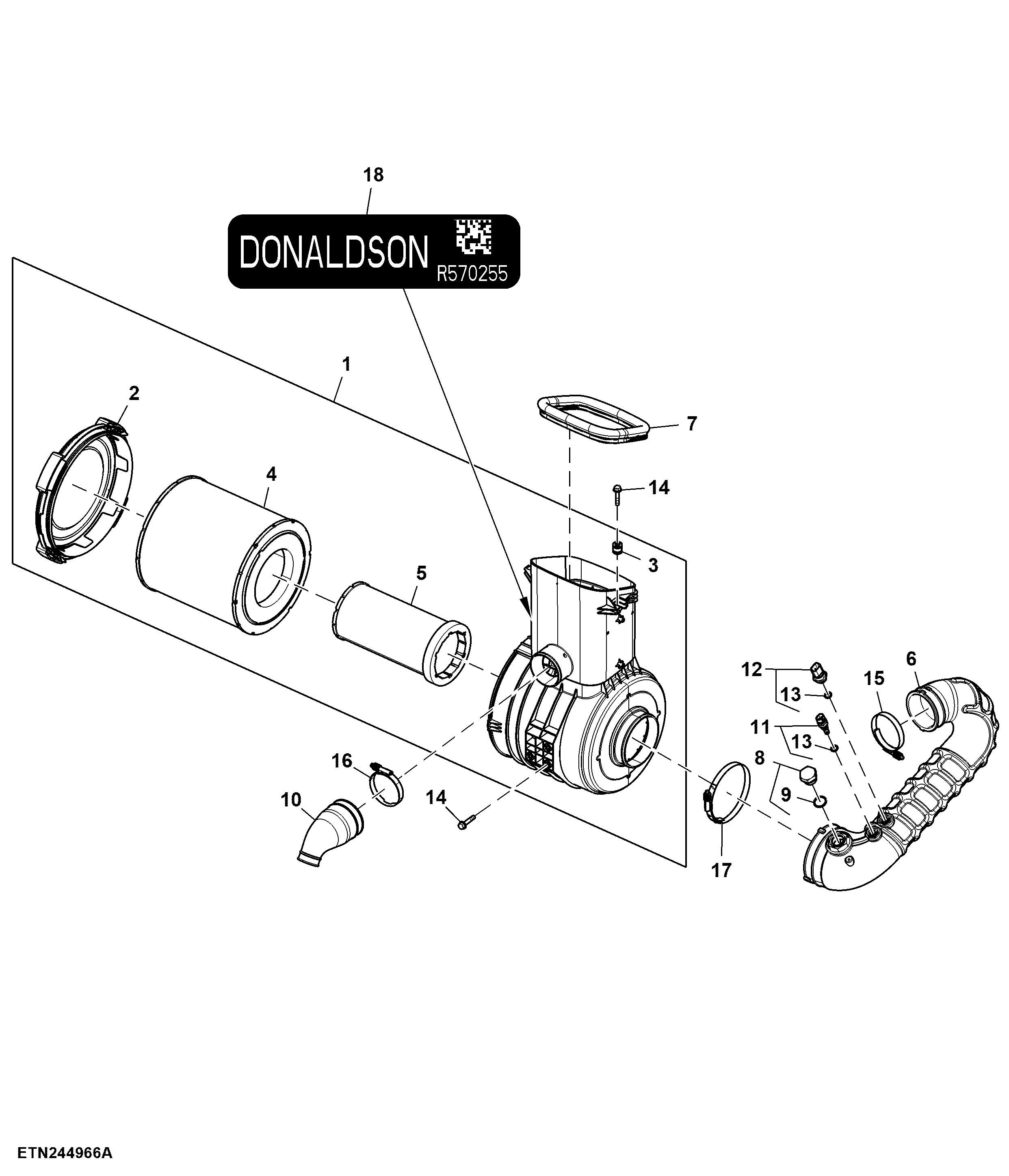 Air Intake, W/O Air Trailer Brake, T3 Engine