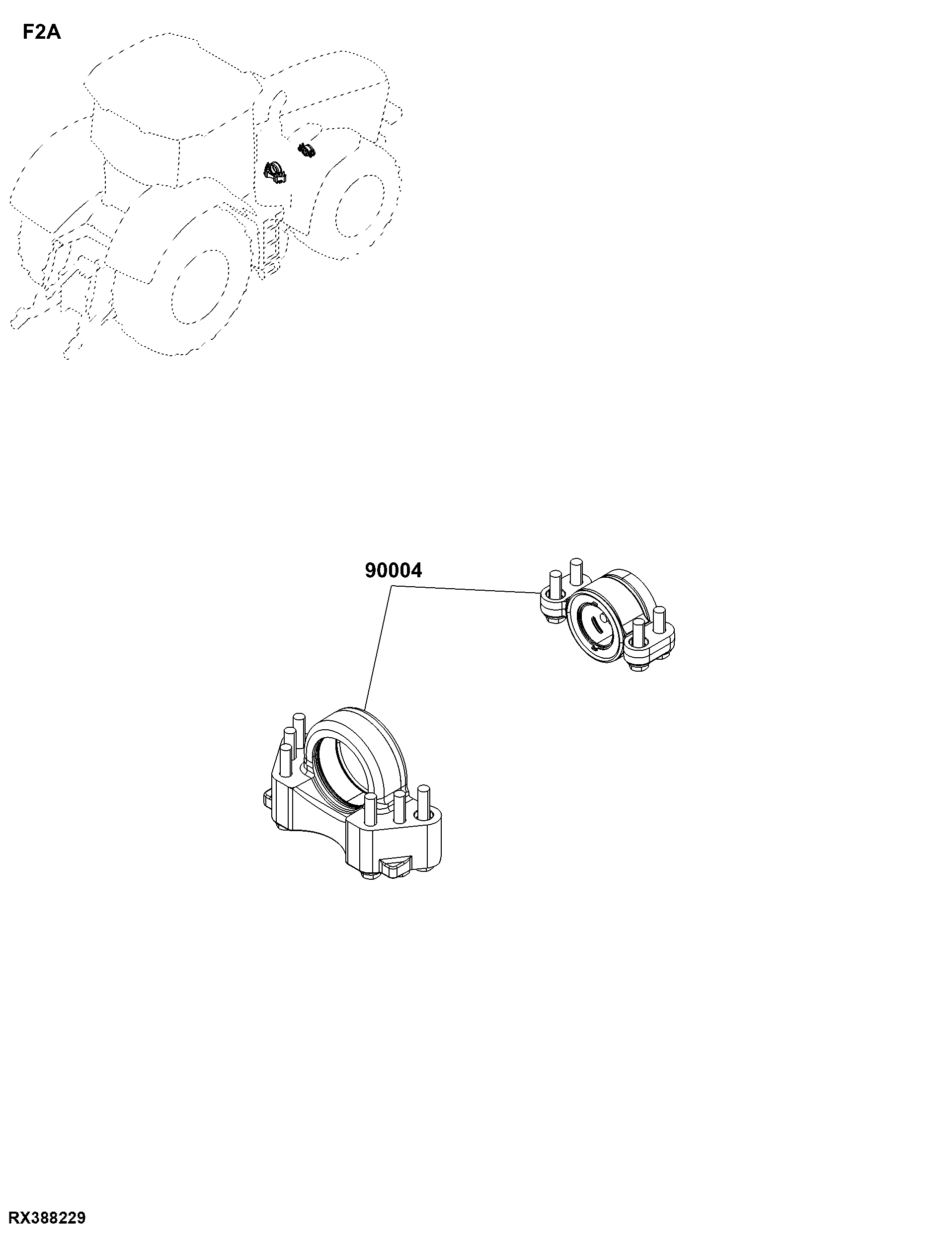 F2A Front Axle Mounting Parts