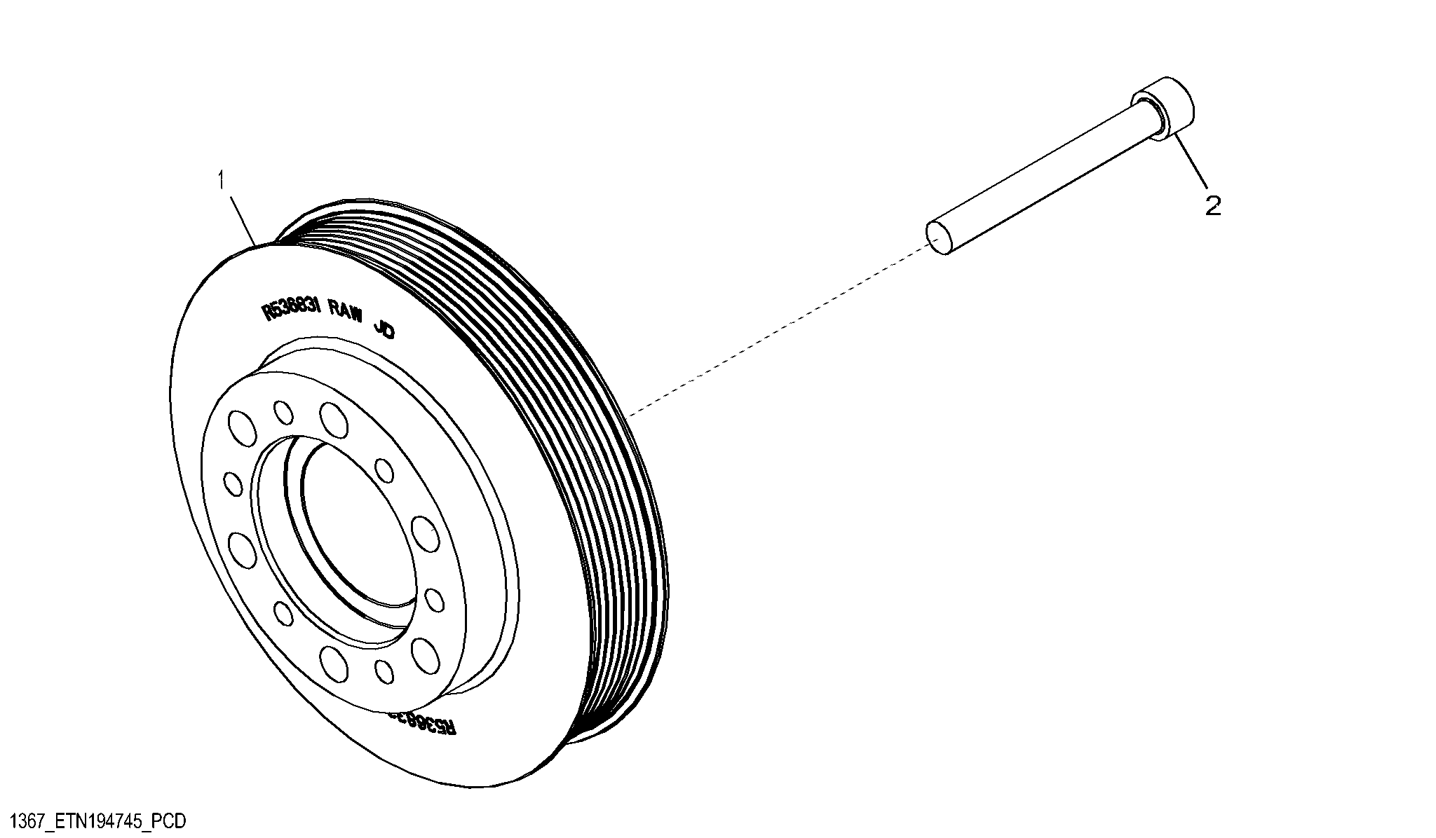 1367 Crankshaft Pulley