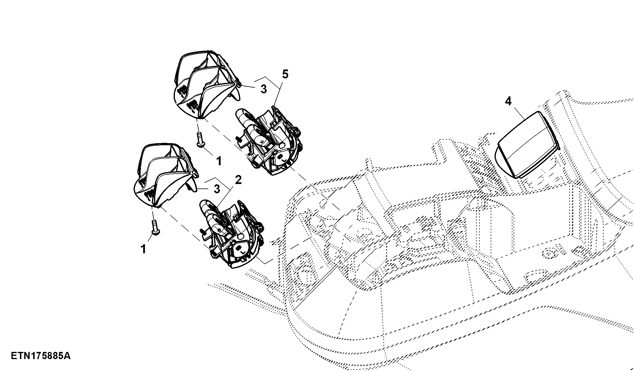 Control, W/O Rear Hitch , W/ 4 Rear SCV and Joystick, CommandARM™